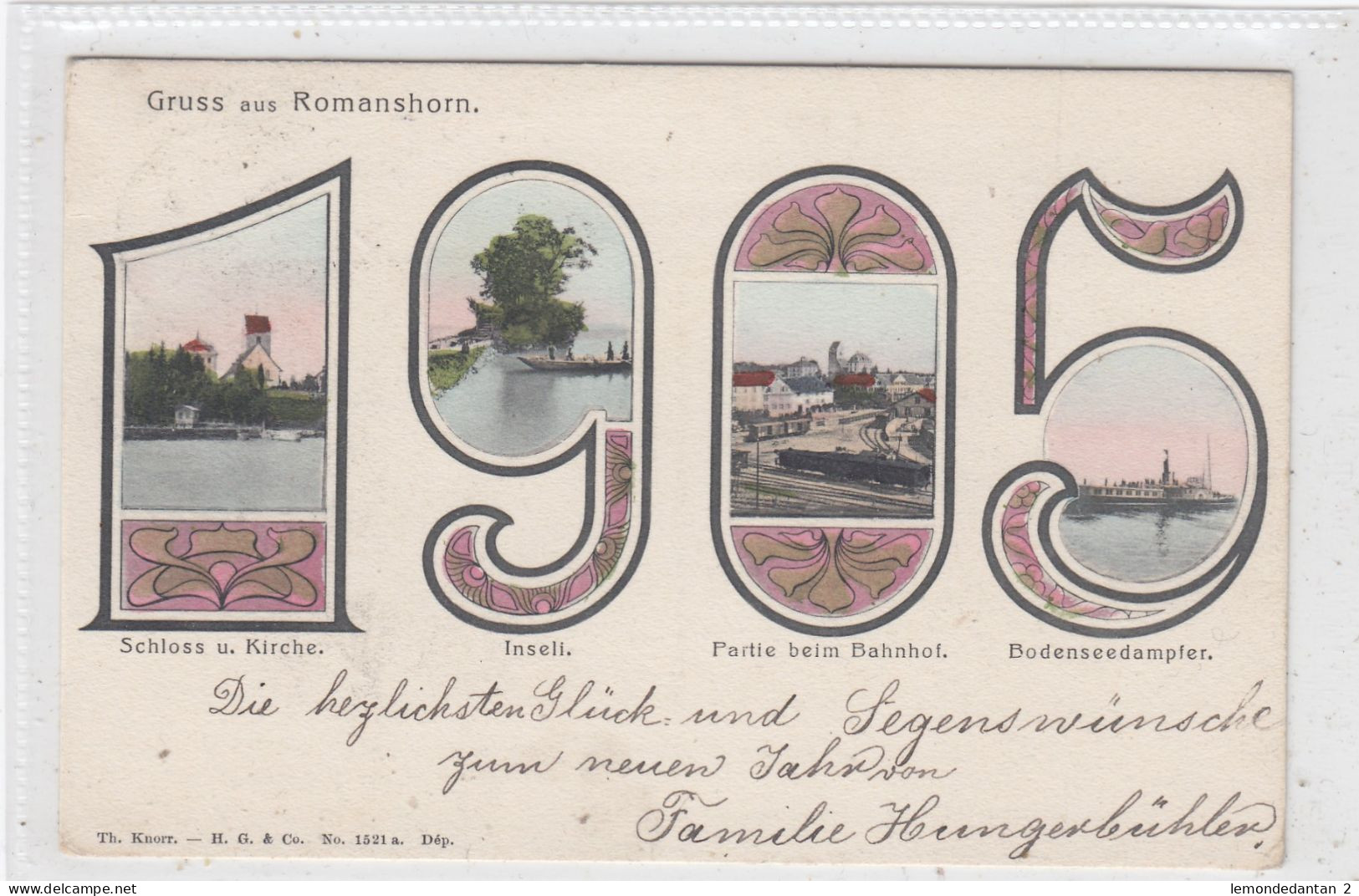 1905 Gruss Aus Romanshorn. * - Romanshorn