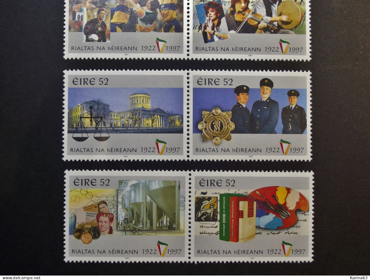 Ireland - Irelande - Eire - 1997 - Y&T N° 988 / 991 - 999 / 1002 ( 8 Val.) 75 History & Culture Ireland - MNH - Postfris - Neufs