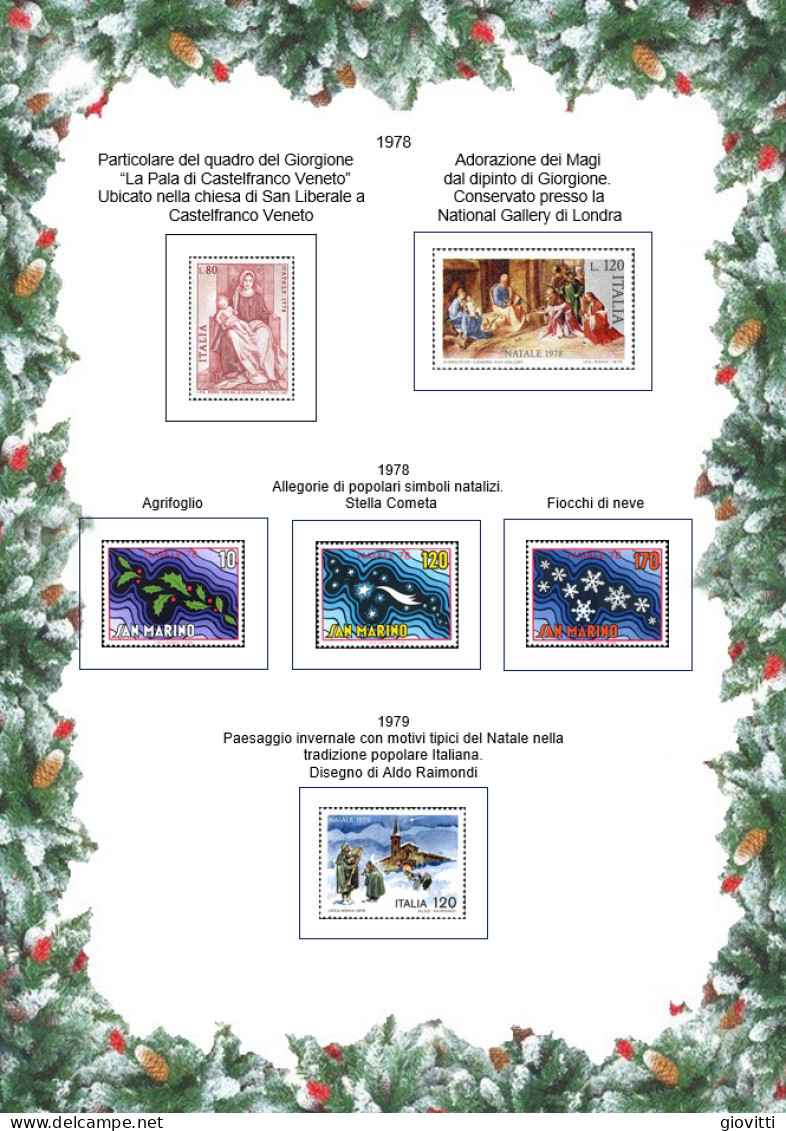 NATALE, Fogli Autocostruiti Formato A4 - Stamp Boxes