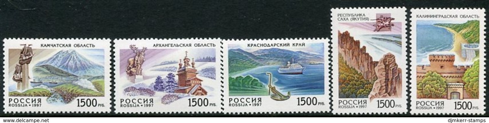 RUSSIA 1997 Districts Of Russia MNH / **.  Michel 602-06 - Ongebruikt