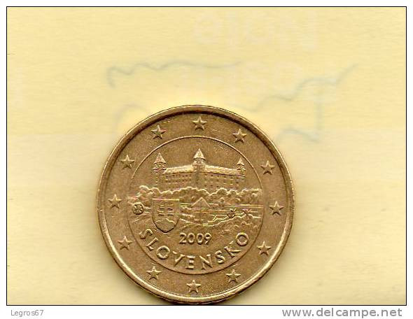 PIECE DE 50 CT D' EURO SLOVAQUIE 2009 - Slowakije