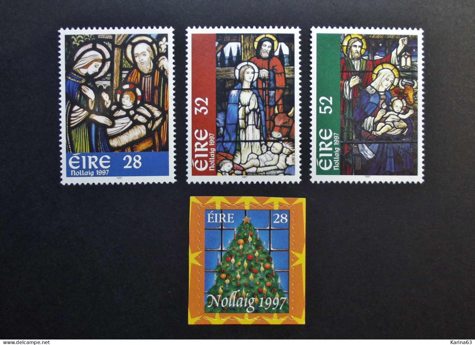 Ireland - Irelande - Eire - 1997 - Y&T N° 1032 / 1035  ( 4 Val.) Christmas - Noel - Kerstmis - MNH - Postfris - Neufs