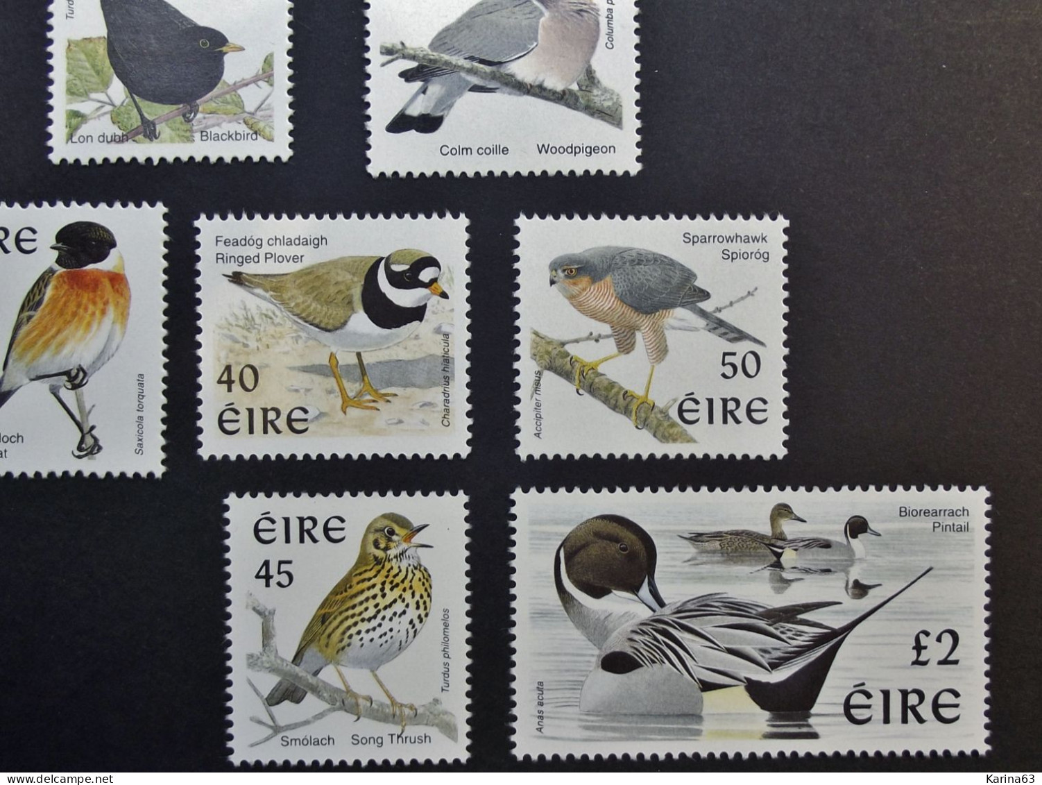 Ireland - Irelande - Eire - 1998 - Y&T N° 1057 / 1063 - (7 Val.) Serie Courante -  Irish Birds - MNH - Postfris - Neufs