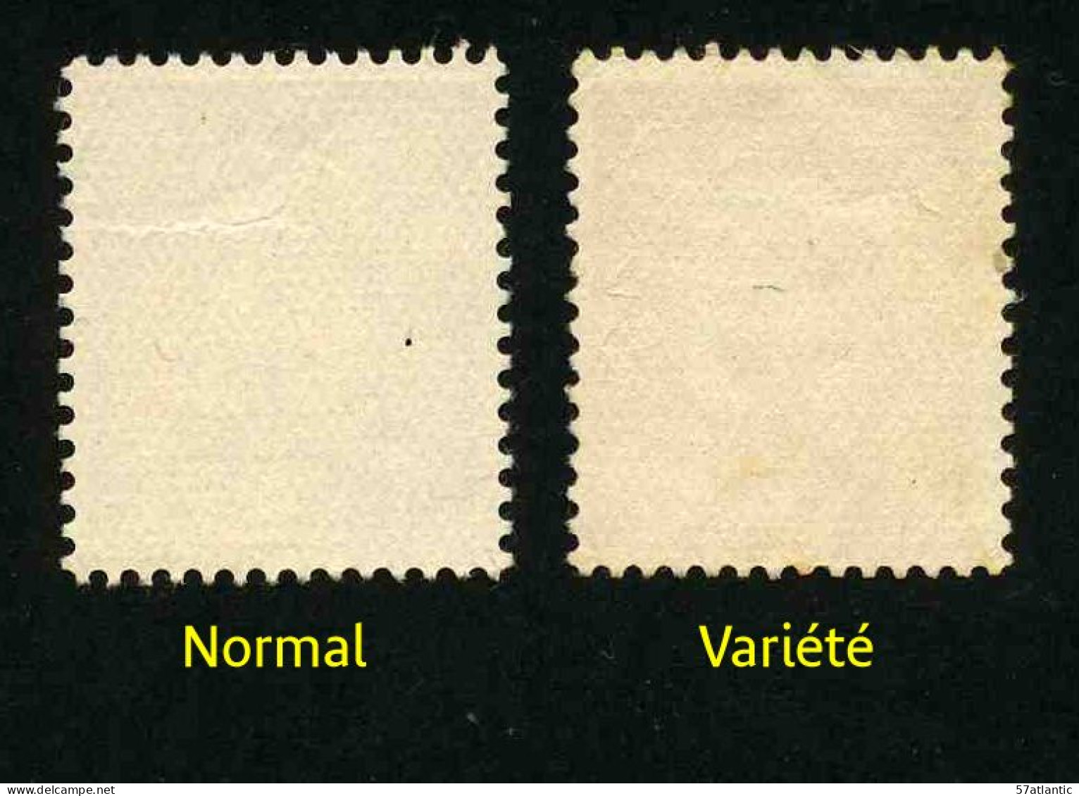 FRANCE - VARIETE - YT 721A - MARIANNE DE GANDON - PARTIE DU BONNET MANQUANTE - TIMBRE OBLITERE - Used Stamps