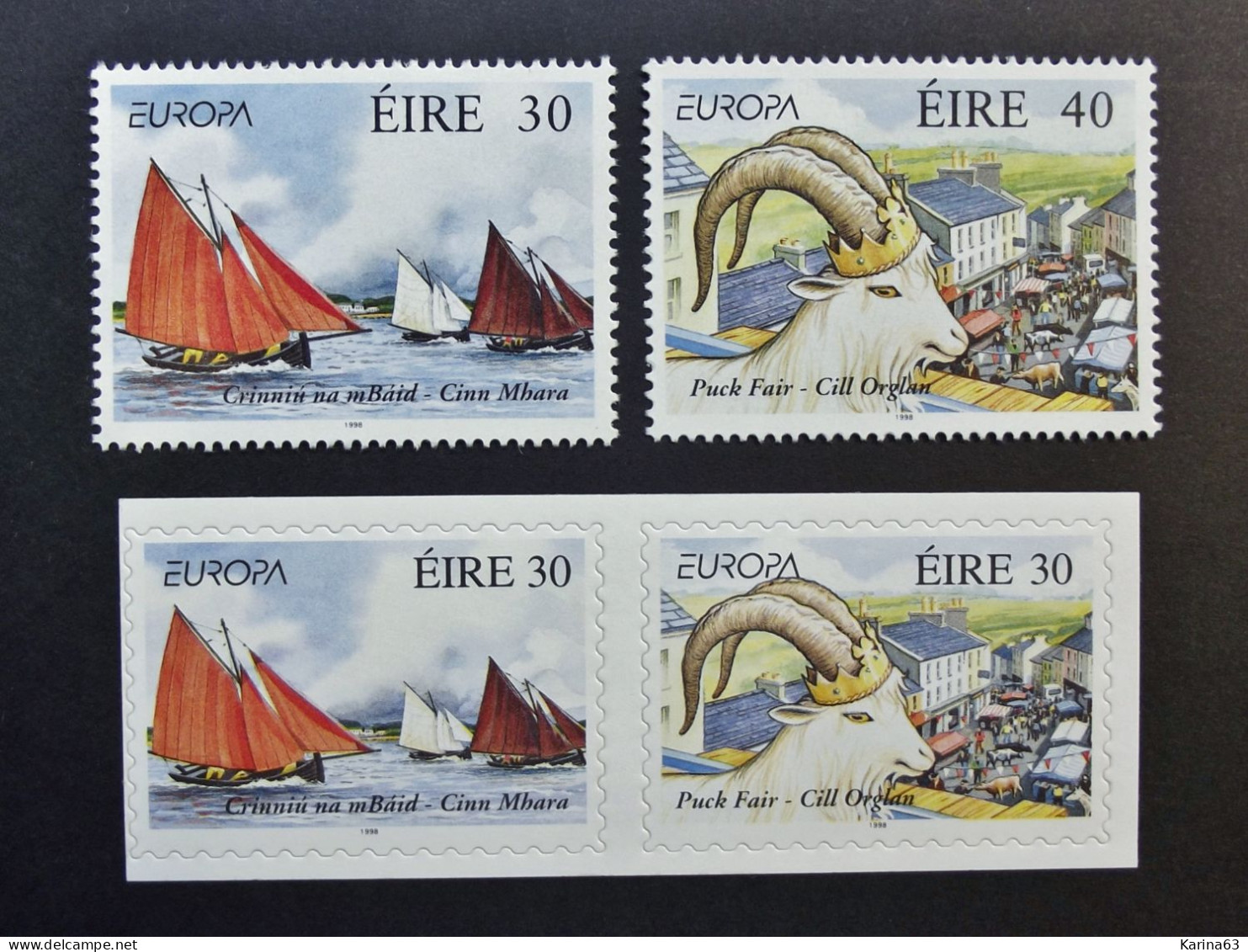 Ireland - Irelande - Eire - 1998 - Y&T N° 1073 / 1076 - (4 Val.) Europa - Festivals - MNH - Postfris - Neufs