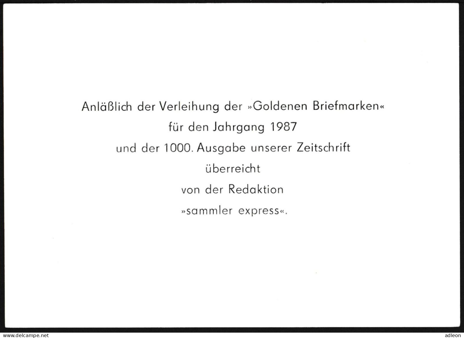 RDA - Entier Postal Privé / DDR - Ganzsachen Mi.Nr. PP 18 -  SSt Berlin 9-11-1988 - Privatpostkarten - Gebraucht