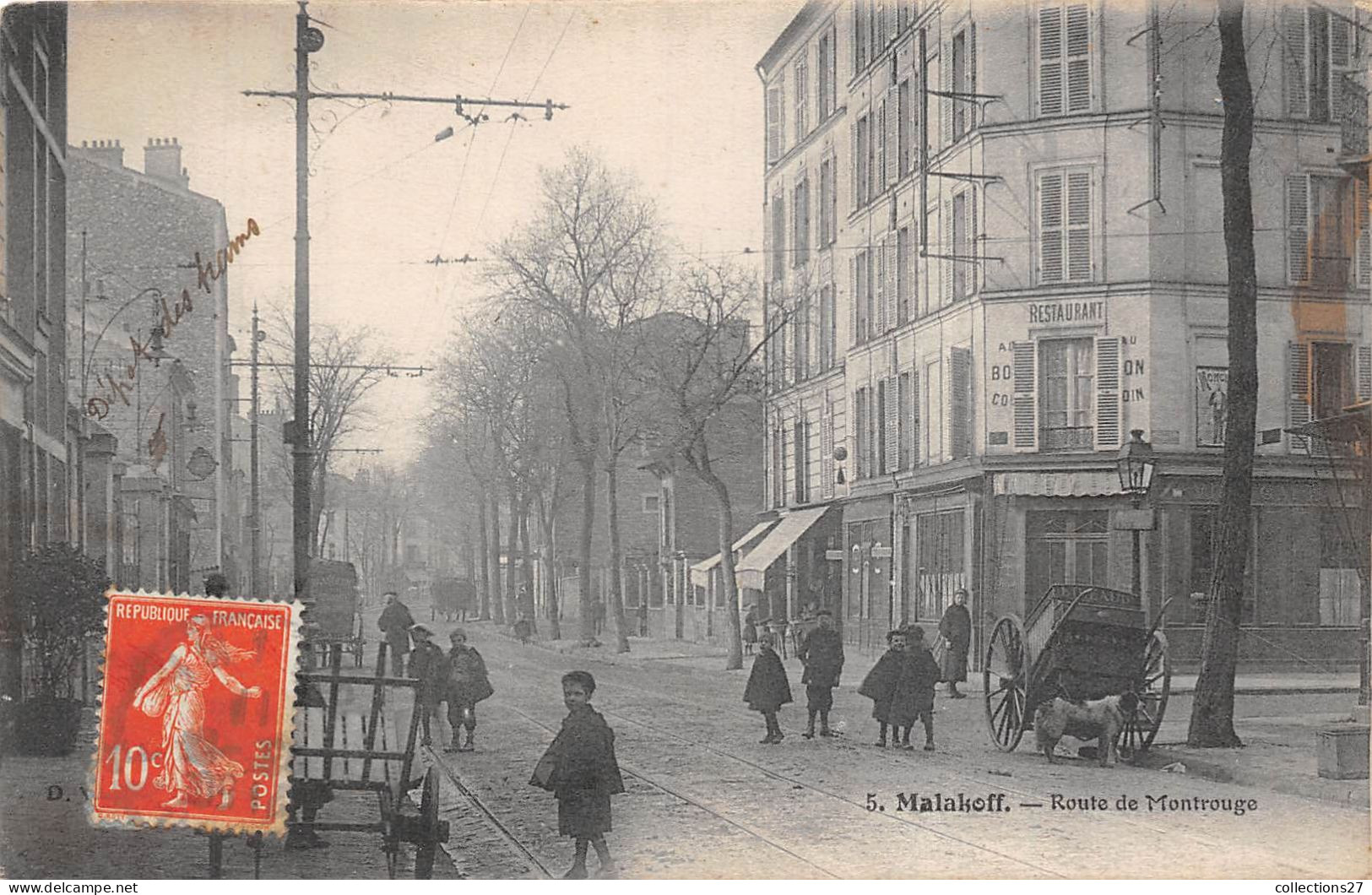 92-MALAKOFF- ROUTE DE MONTROUGE - Malakoff