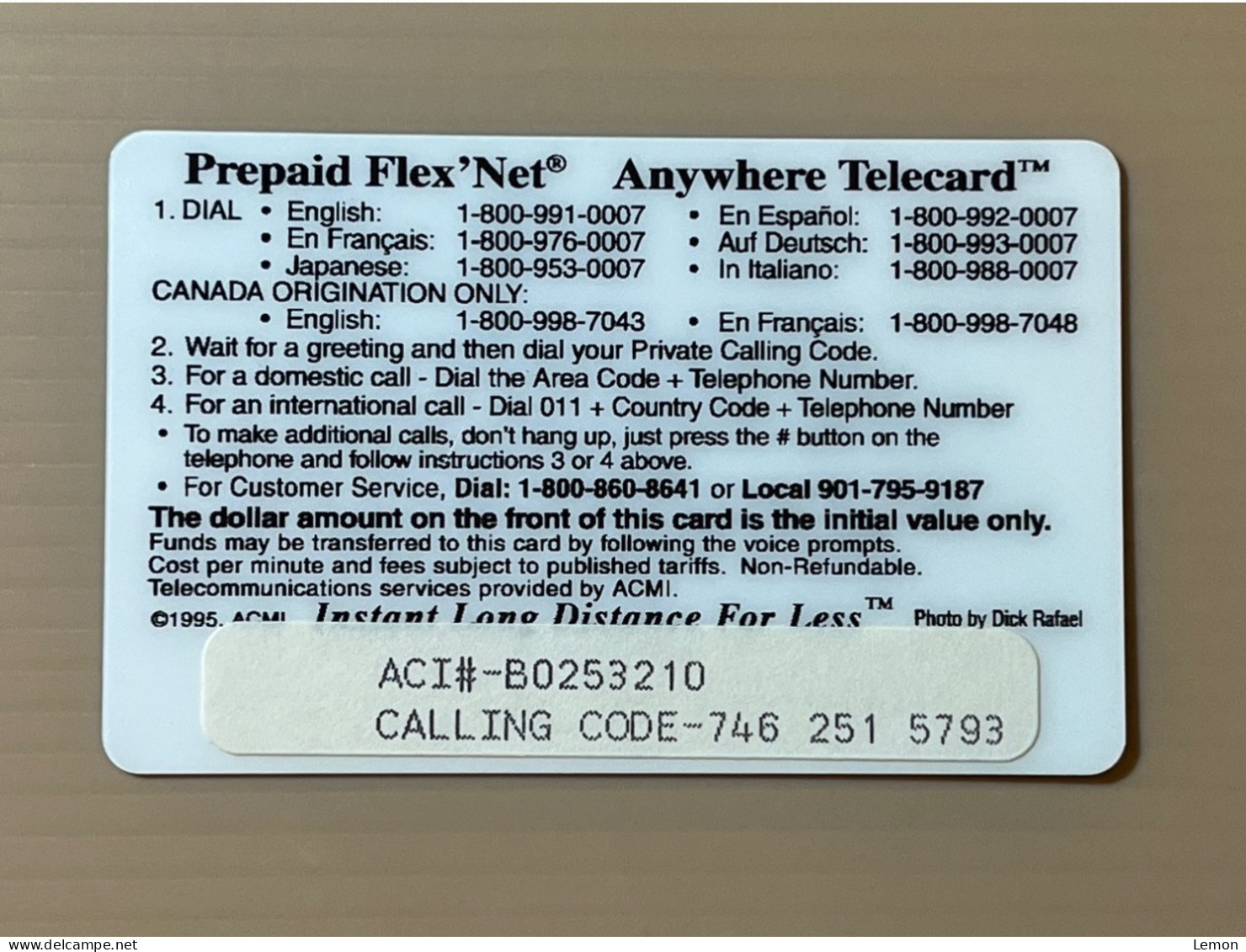 Mint USA UNITED STATES America ACMI Prepaid Telecard Phonecard, Larry Bird Series $50 Card (200EX), Set Of 1 Mint Card - Sammlungen