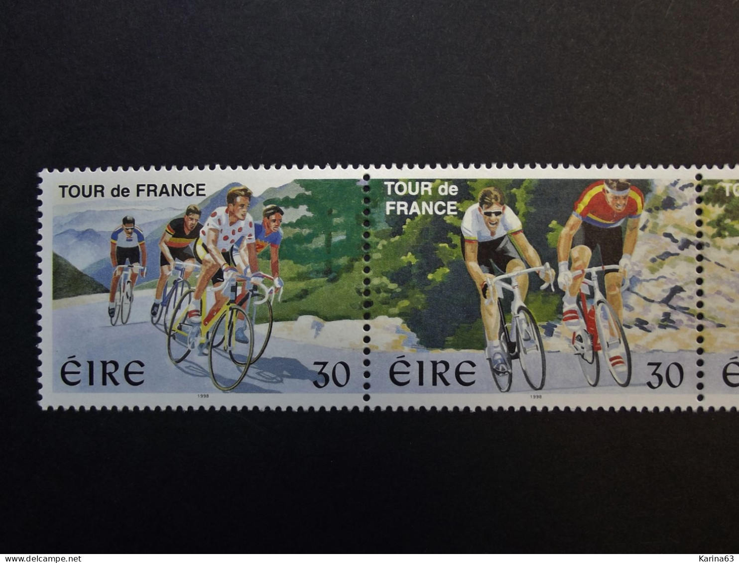 Ireland - Irelande - Eire - 1998 - Y&T N° 1085 / 1088 - (4 Val.) Tour De France In Ireland - MNH - Postfris - Neufs