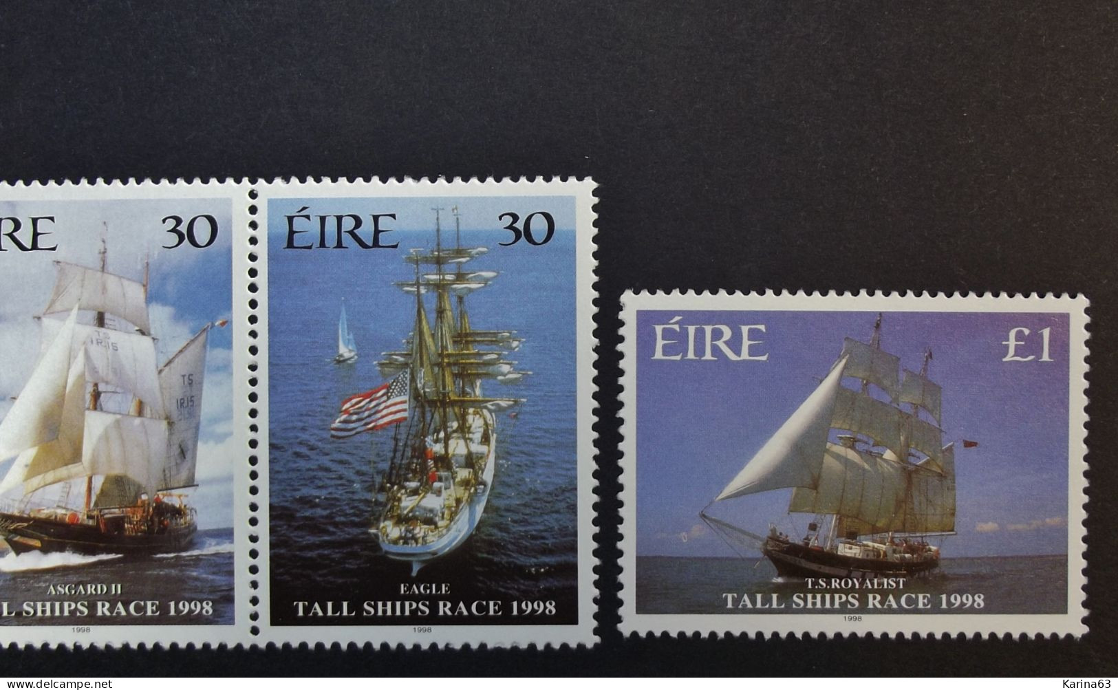 Ireland - Irelande - Eire - 1998 - Y&T N° 1089 / 1092 - (4 Val.) Tall Ships Race - Bateaux - MNH - Postfris - Neufs