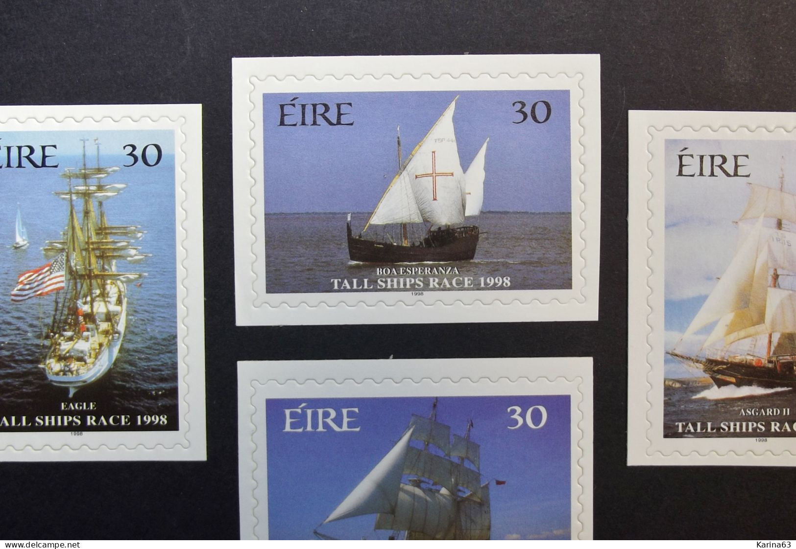 Ireland - Irelande - Eire - 1998 - Y&T N° 1093 / 1096 - (4 Val.) Tall Ships Race - Bateaux - MNH - Postfris - Neufs