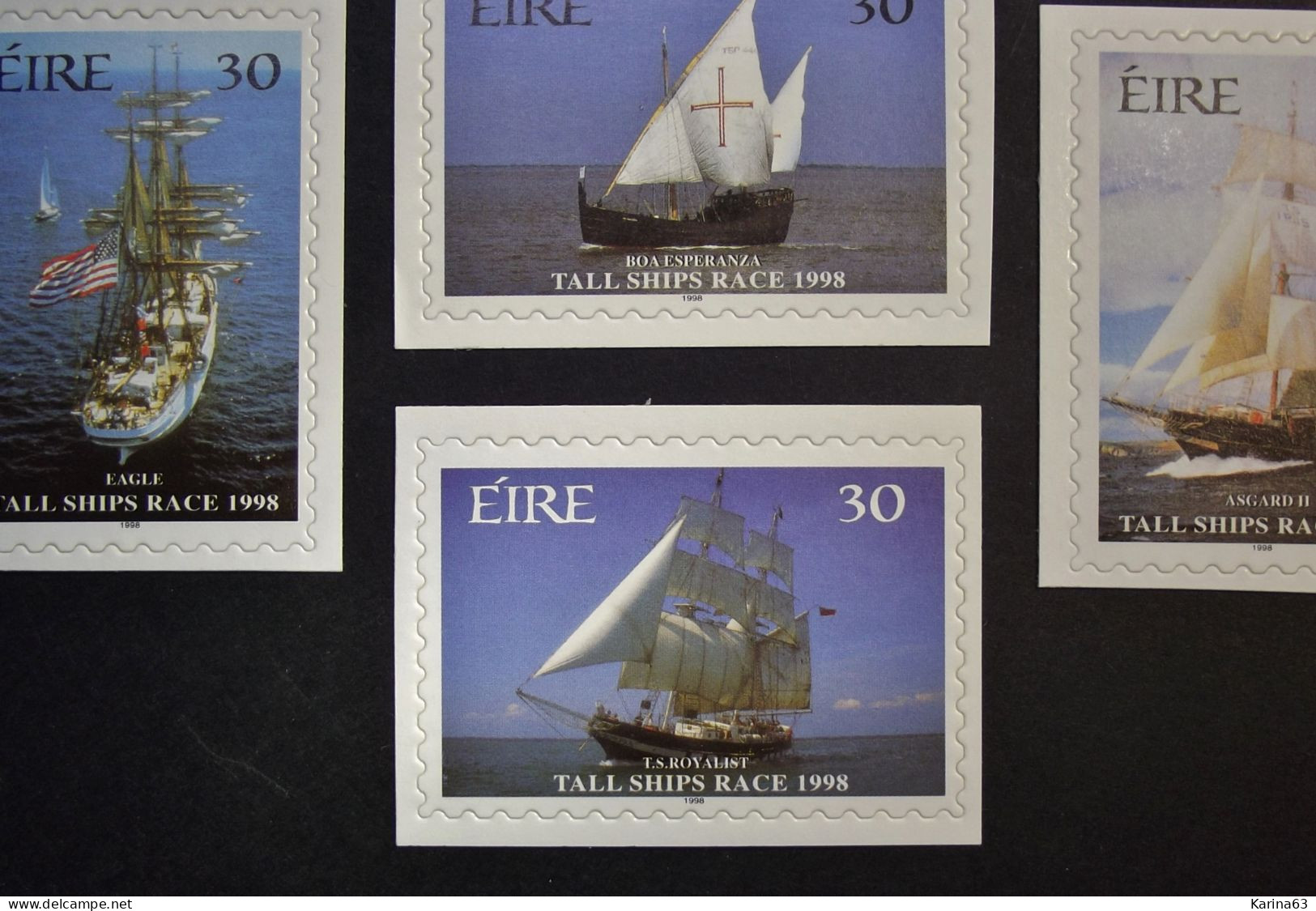 Ireland - Irelande - Eire - 1998 - Y&T N° 1093 / 1096 - (4 Val.) Tall Ships Race - Bateaux - MNH - Postfris - Neufs