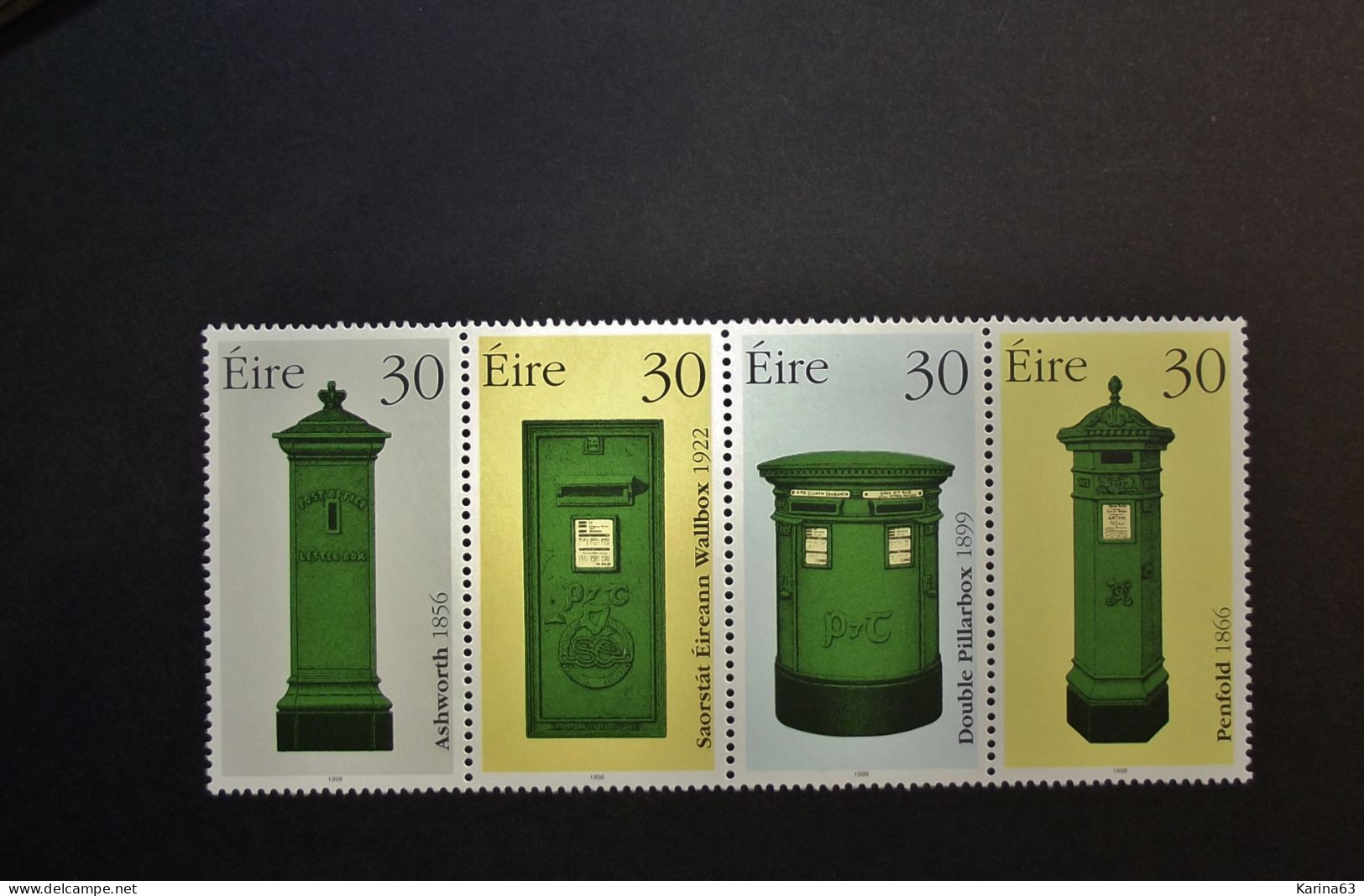 Ireland - Irelande - Eire - 1998 - Y&T N° 1097 / 1100 - (4 Val.) Post Box - Boites Aux Lettres - MNH - Postfris - Neufs