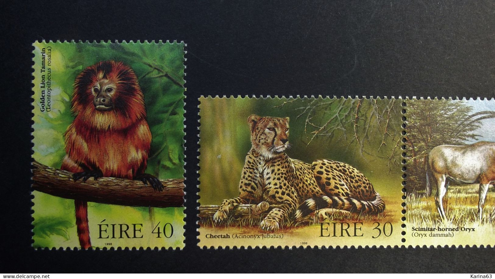 Ireland - Irelande - Eire - 1998 - Y&T N° 1106 / 1109 - (4 Val.) Fauna - Endangered Animals - MNH - Postfris - Neufs