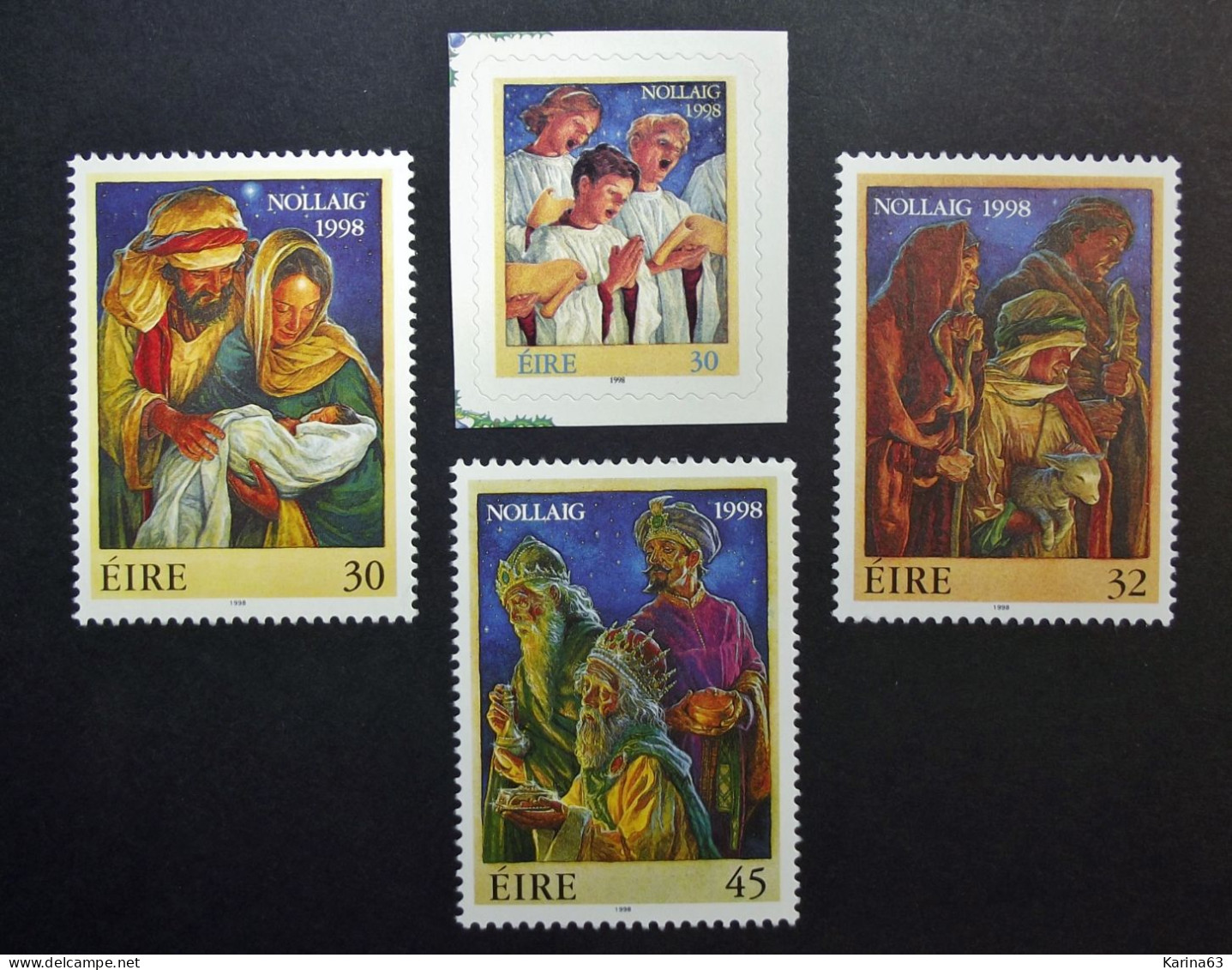 Ireland - Irelande - Eire - 1998 - Y&T N° 1110 / 1113 - (4 Val.) Christmas - Noel - Kerstmis - MNH - Postfris - Neufs