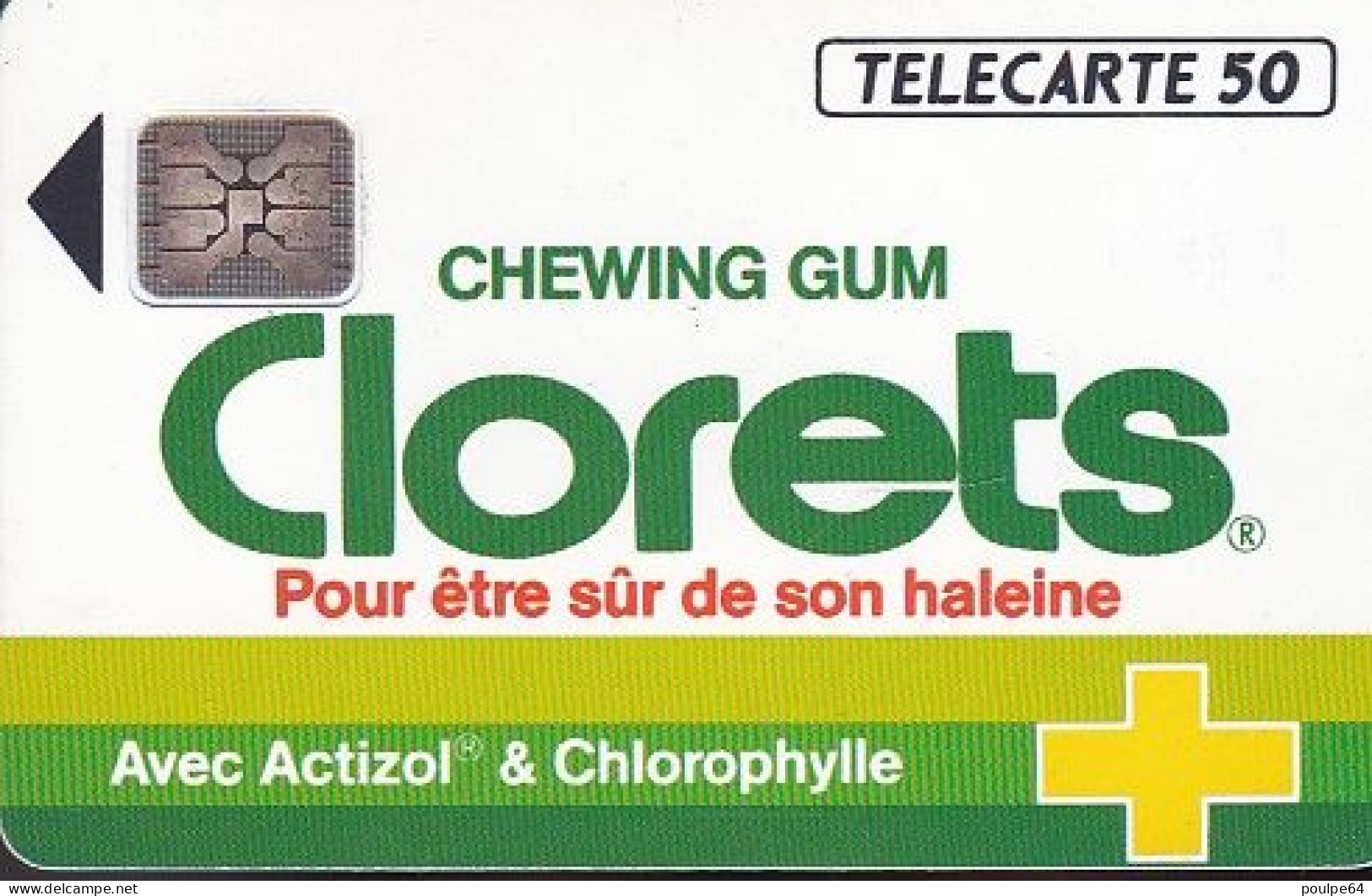 F298 - 11/1992 - CLORETS " Chewing Gum - 50 SC4 (diamètre Puce Du Verso Ø6) - 1992