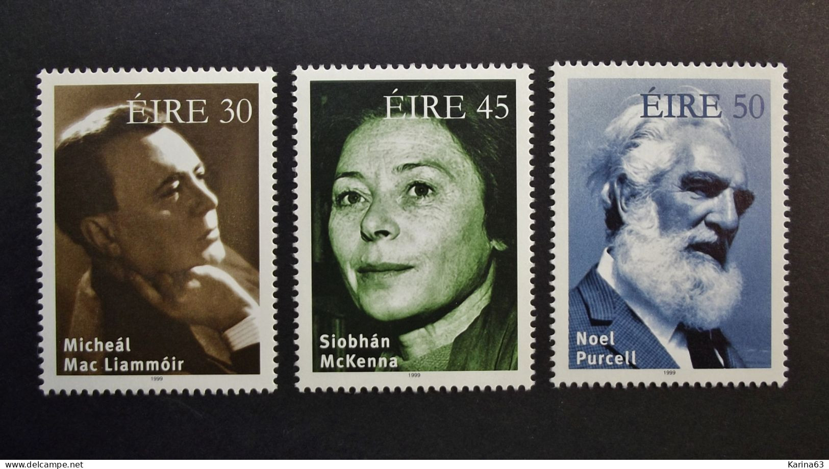 Ireland - Irelande - Eire - 1999 - Y&T N° 1118 / 1120 - (3 Val.) Actors - Cinema - Film  - MNH - Postfris - Neufs