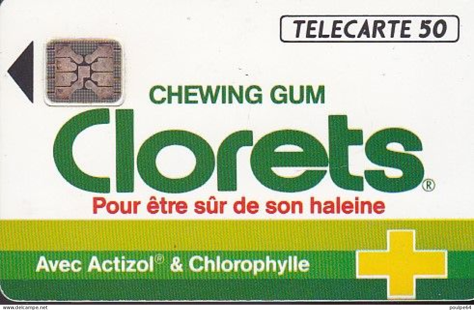 F298 - 11/1992 - CLORETS " Chewing Gum - 50 SC4 (diamètre Puce Du Verso Ø6) - 1992