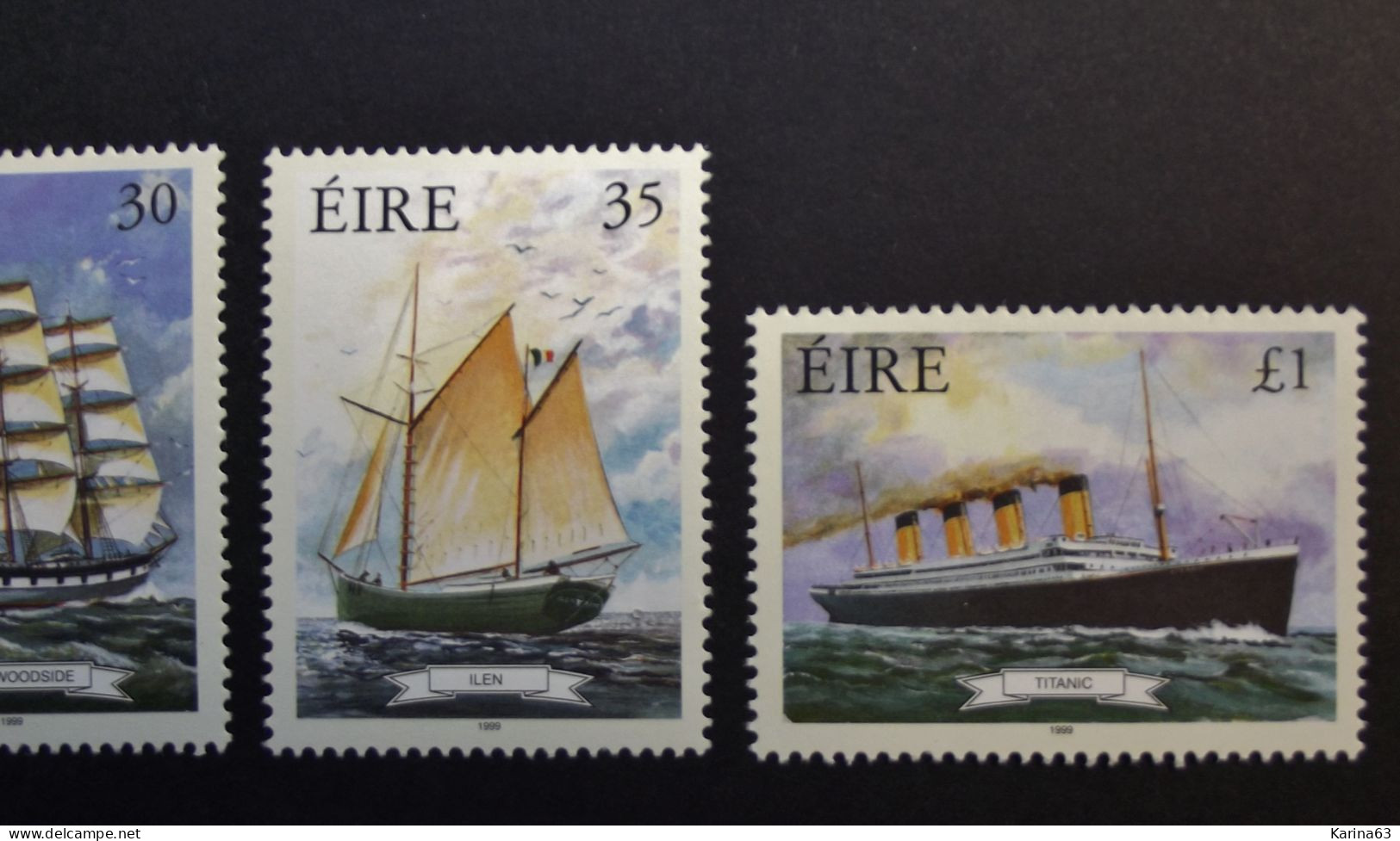 Ireland - Irelande - Eire - 1999 - Y&T N° 1137 / 1140  ( 4 Val.) Naval History Ireland - Boats - Bateau - MNH - Postfris - Neufs