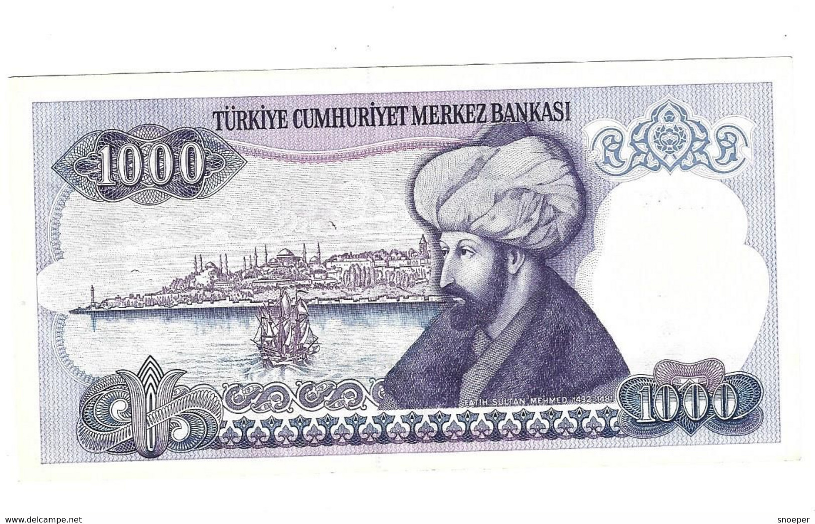 Turkey 1000 Lira 1986  196 Xf+ - Turquie