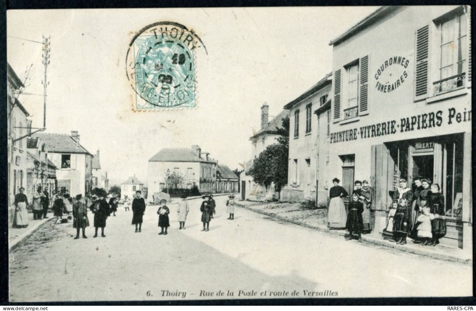 78 THOIRY - RUE DE LA POSTE ET ROUTE DE VERSAILLES - Thoiry