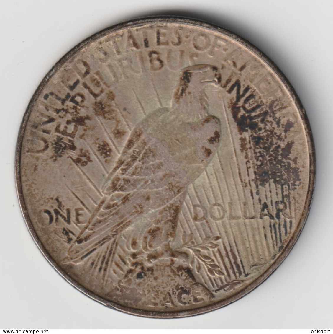 U.S.A. 1927: 1 Dollar, Silver (0.900), KM 150 (e) - 1921-1935: Peace (Pace)