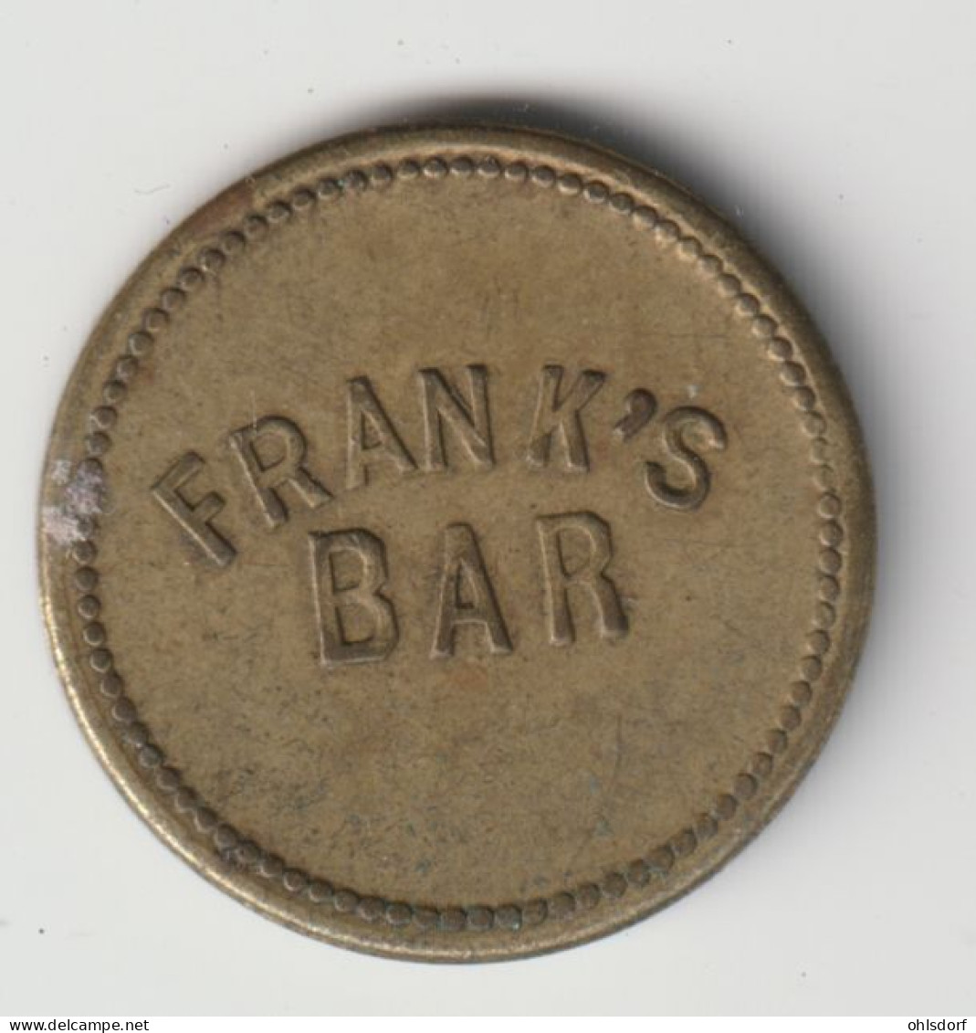 U.S.A. - Token: Frank's Bar Detroit Michigan 10 Cent (e) - Profesionales/De Sociedad