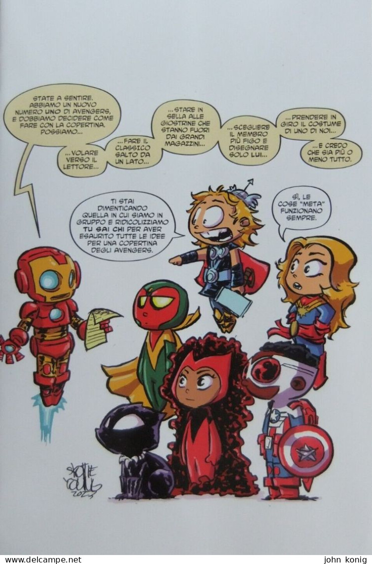 PANINI - MARVEL ITALIA - Avengers N.1 Cover Variant Di Skottie Young - 2023 - Super Heroes