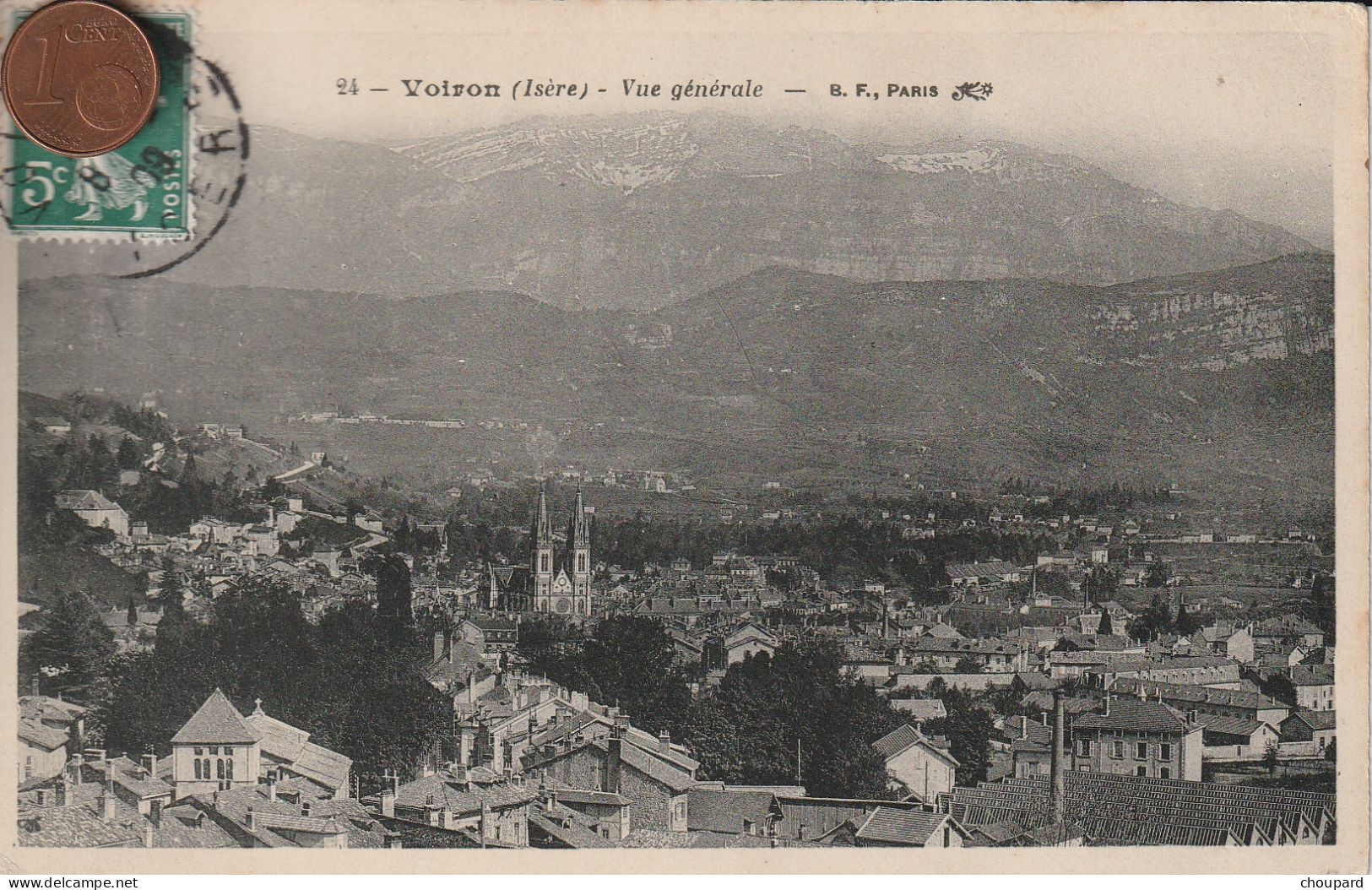 38 - Carte Postale Ancienne De  VOIRON Vue Aérienne - Voiron