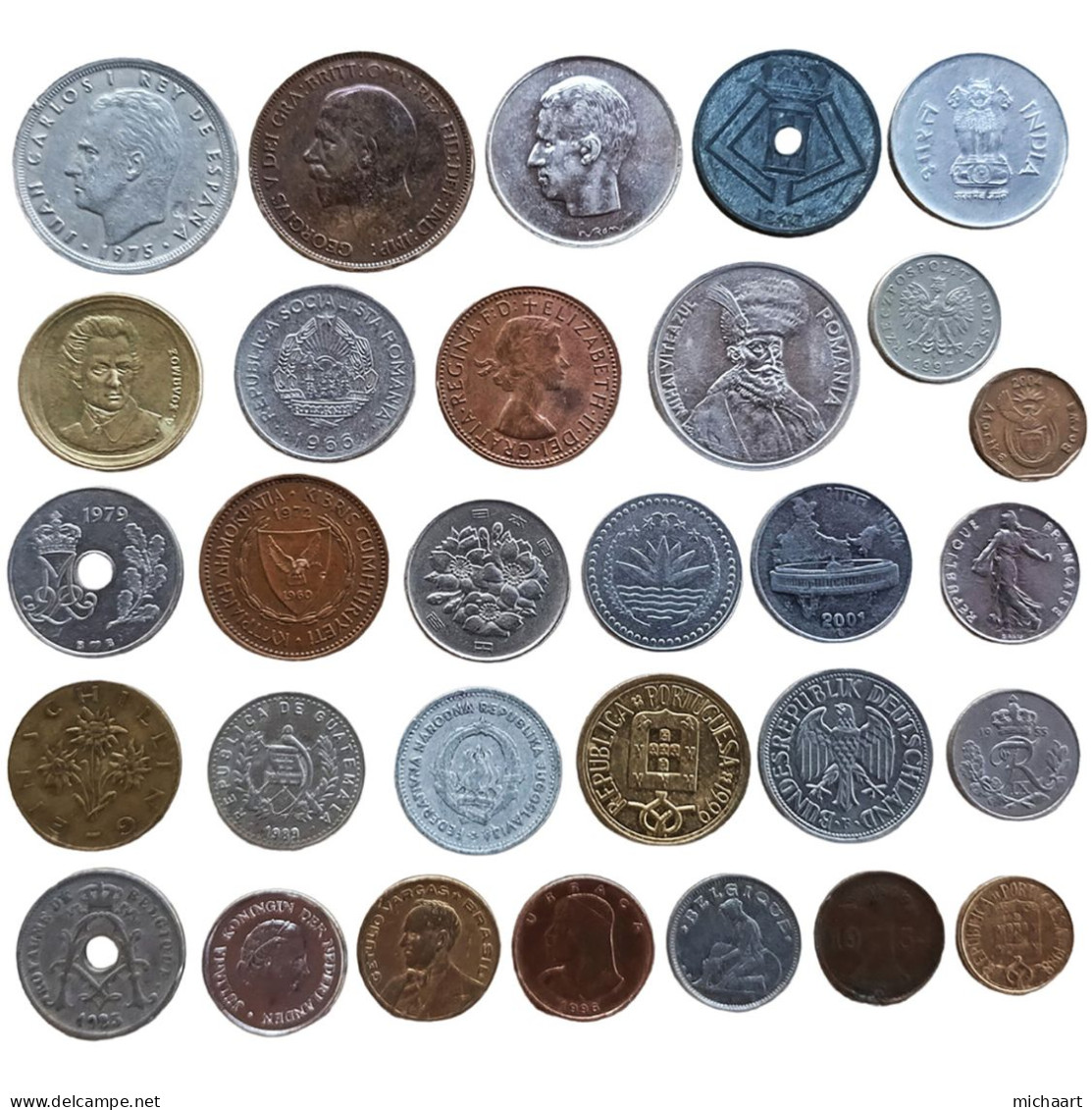 Coins Of The World 30 Coins Lot Mix Foreign Variety & Quality 02894 - Collections & Lots