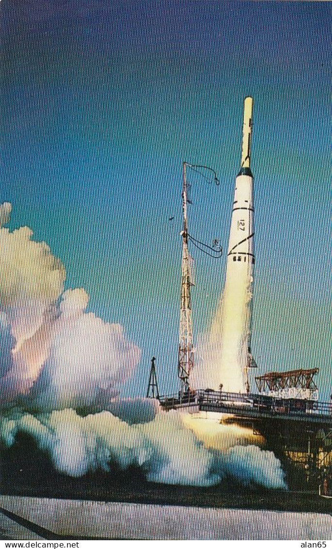 US Air Force Thor-Able Lunar Probe Rocket Launch, Cape  Canaveral C1960s Vintage Postcard - Espace