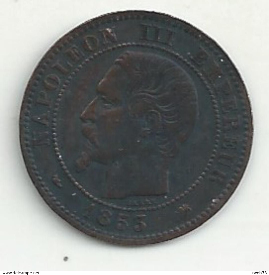 2 Centimes - 1853 Petit D - Napoléon III - TB/TTB - 2 Centimes