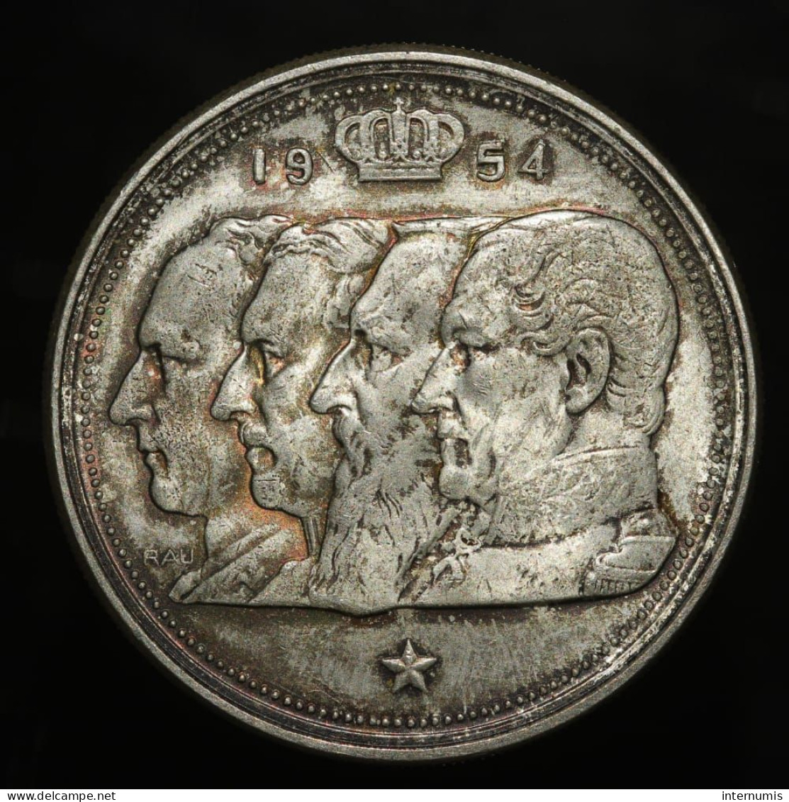 Belgique / Belgium, Baudoin I (Leopold I, Leopold II, Albert I And Leopold III), 100 Francs, 1954, Argent (Silver) - 100 Francs