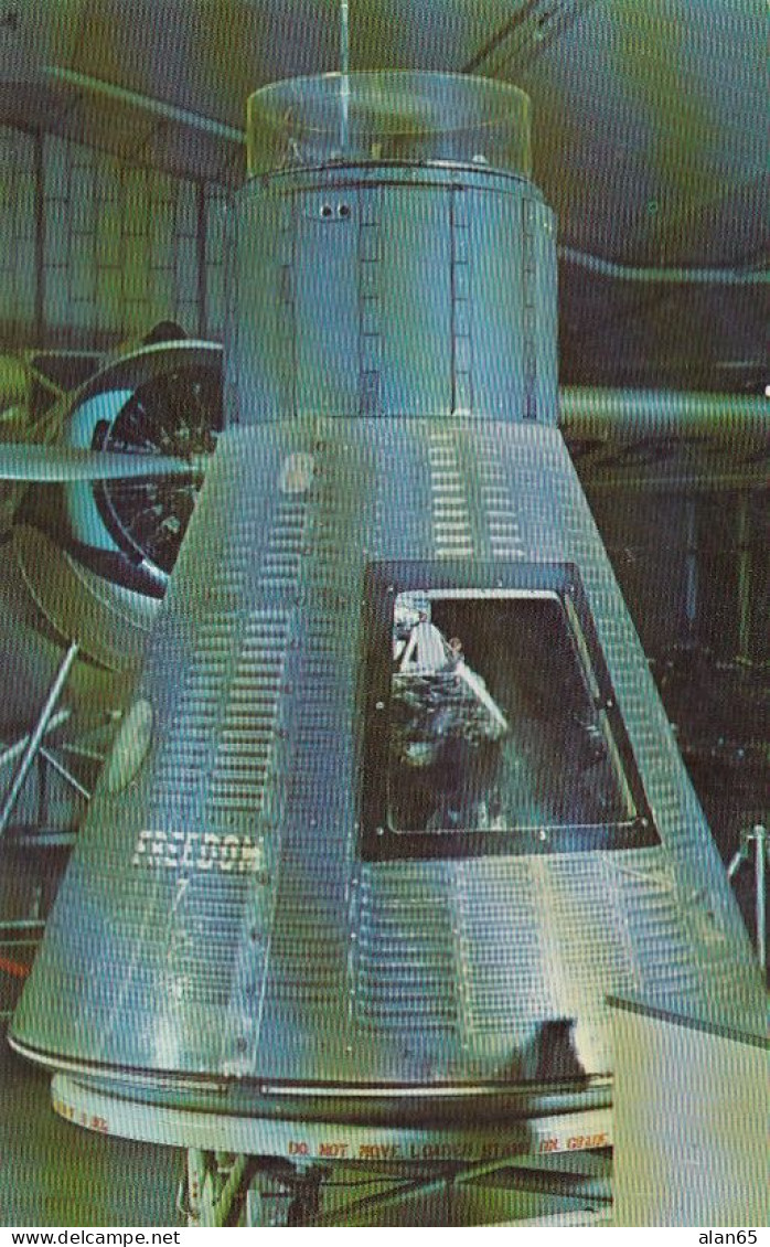 Mercury 'Freedom 7' Space Capsule, Alan Shepard 1st US Manned Space Flight, Smithsonian Museum, C1960s Vintage Postcard - Espace