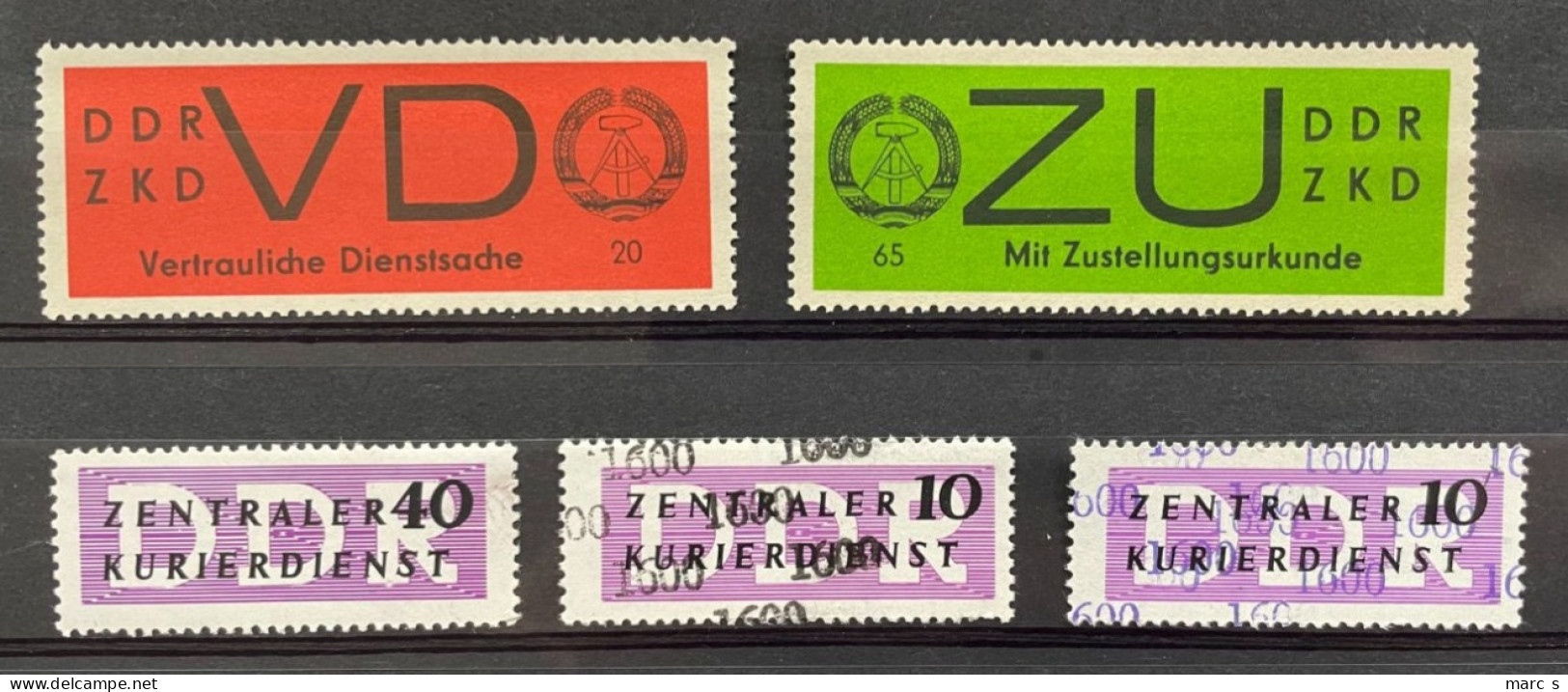 RDA DDR 1950 - NEUF**/MNH - LOT SERVICE DIENSTMARKEN - RARE - Mint