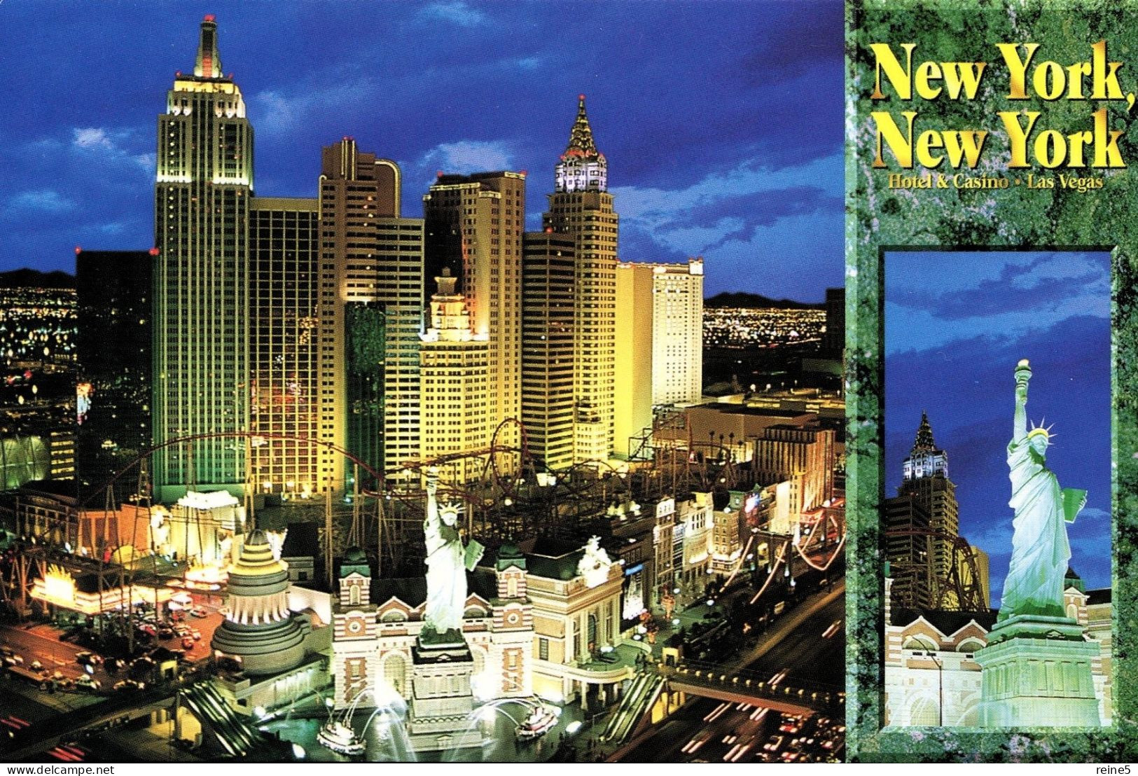 CARTE POSTALE Du CASINO & HOTEL NEW-YORK  à LAS VEGAS EDITEUR RENO-TAHOE INC. NEVADA -TRES BON ETAT -REF-1A-CP-LV-251 - Las Vegas