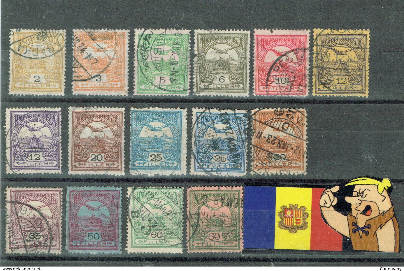 HUNGRIA SELECTION TIMBRES FILLERS 15 TP - Cochin