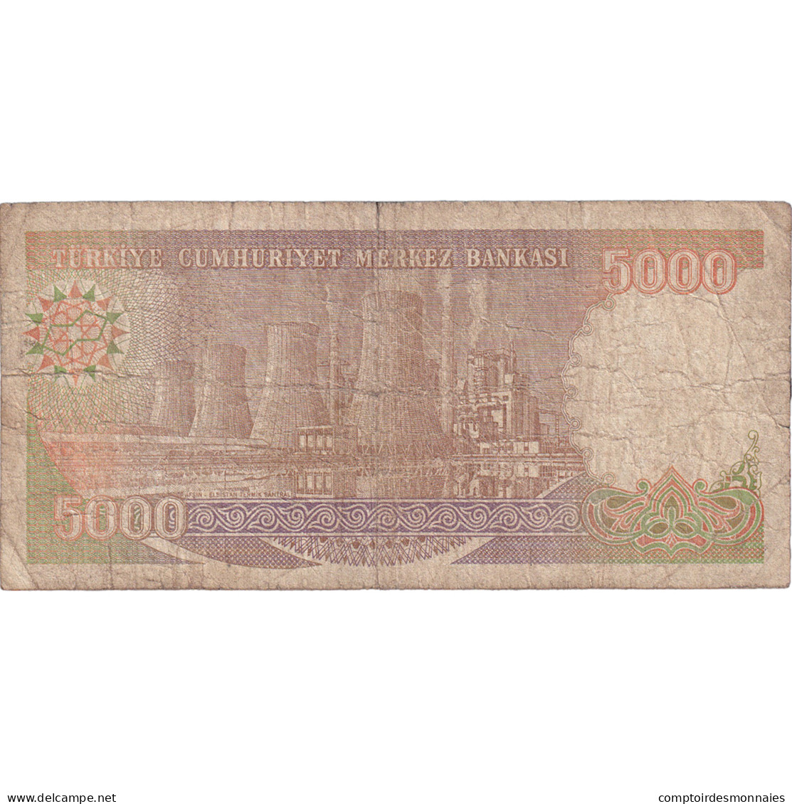 Billet, Turquie, 5000 Lira, L.1970, KM:198, B - Turquie