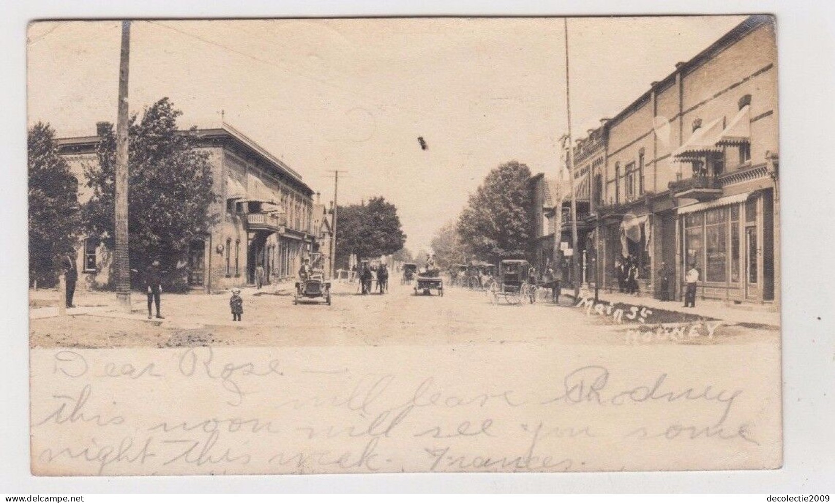 Rodney Us City Vermont ?animated Street Sent To Bufallo NY 1906 - Other & Unclassified