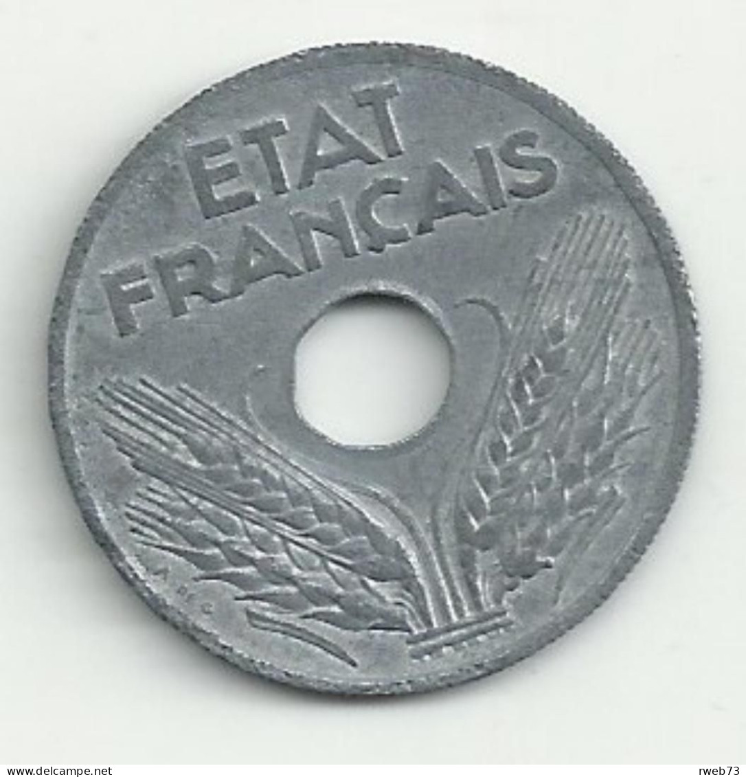 20 Centimes - 1944 - Zinc - TB/TTB - 20 Centimes