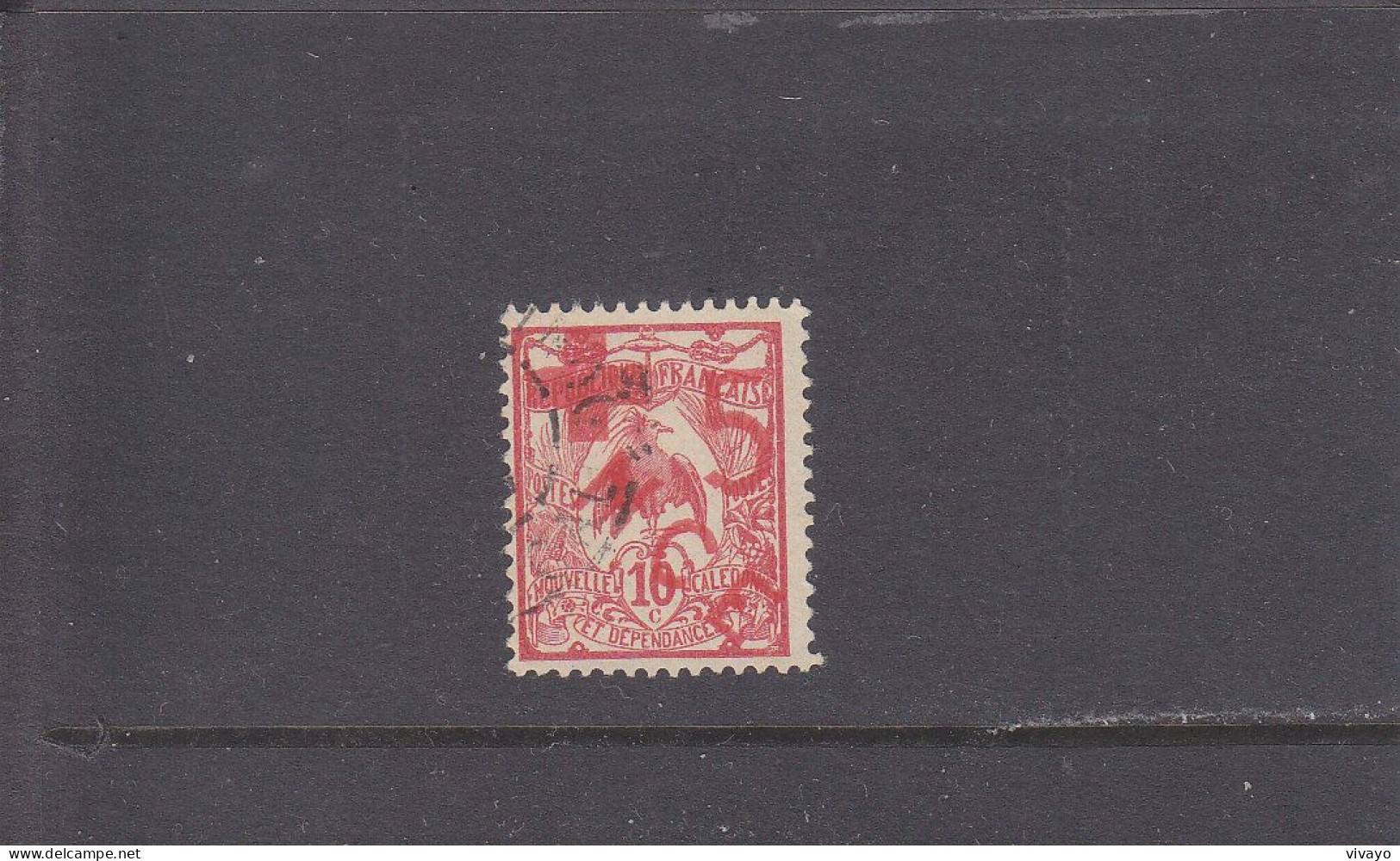 NOUVELLE CALEDONIE - O / FINE CANCELLED - 1915 - RED CROSS OVERPRINT - KAGU -   Yv. 110   - Mi. 107 - Oblitérés