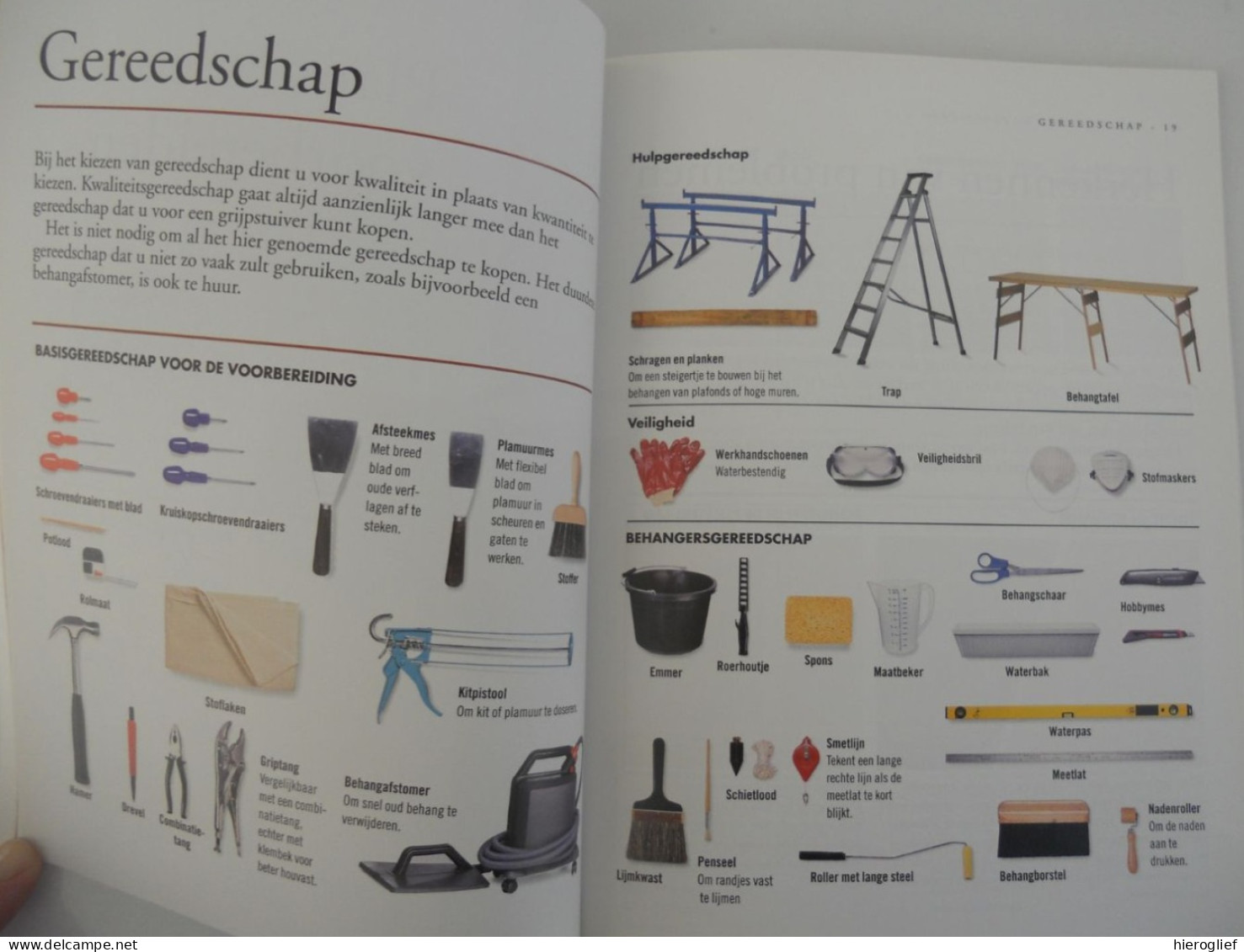 BEHANGEN - alles wat u moet weten - J. Cassell & P. Parham techniek gereedschap materiaal voorbereiding wanden plafond