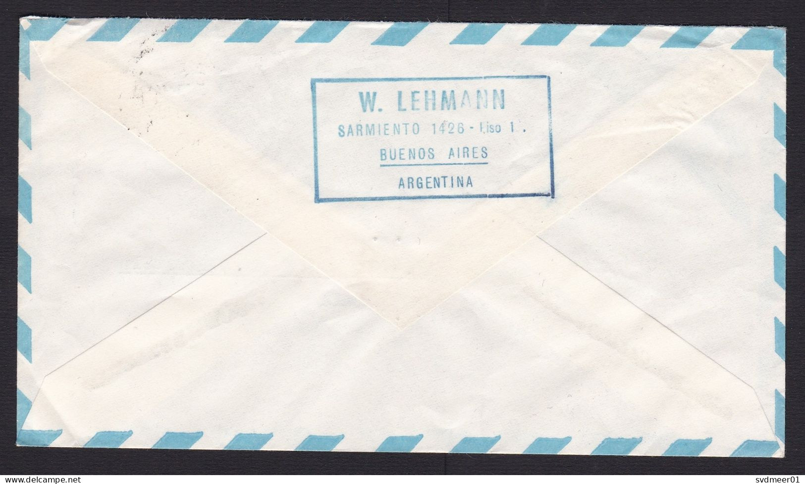 Argentina: Airmail Cover To Germany, 1971, 1 Stamp, Airplane Symbol (traces Of Use) - Briefe U. Dokumente