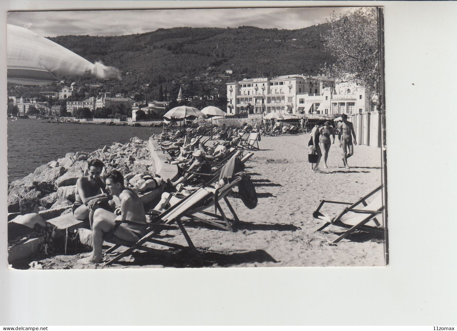 OPATIJA Interesting Franking 1961. DECJA NEDELJA Surcharge - Real Photo Postcard - Storia Postale