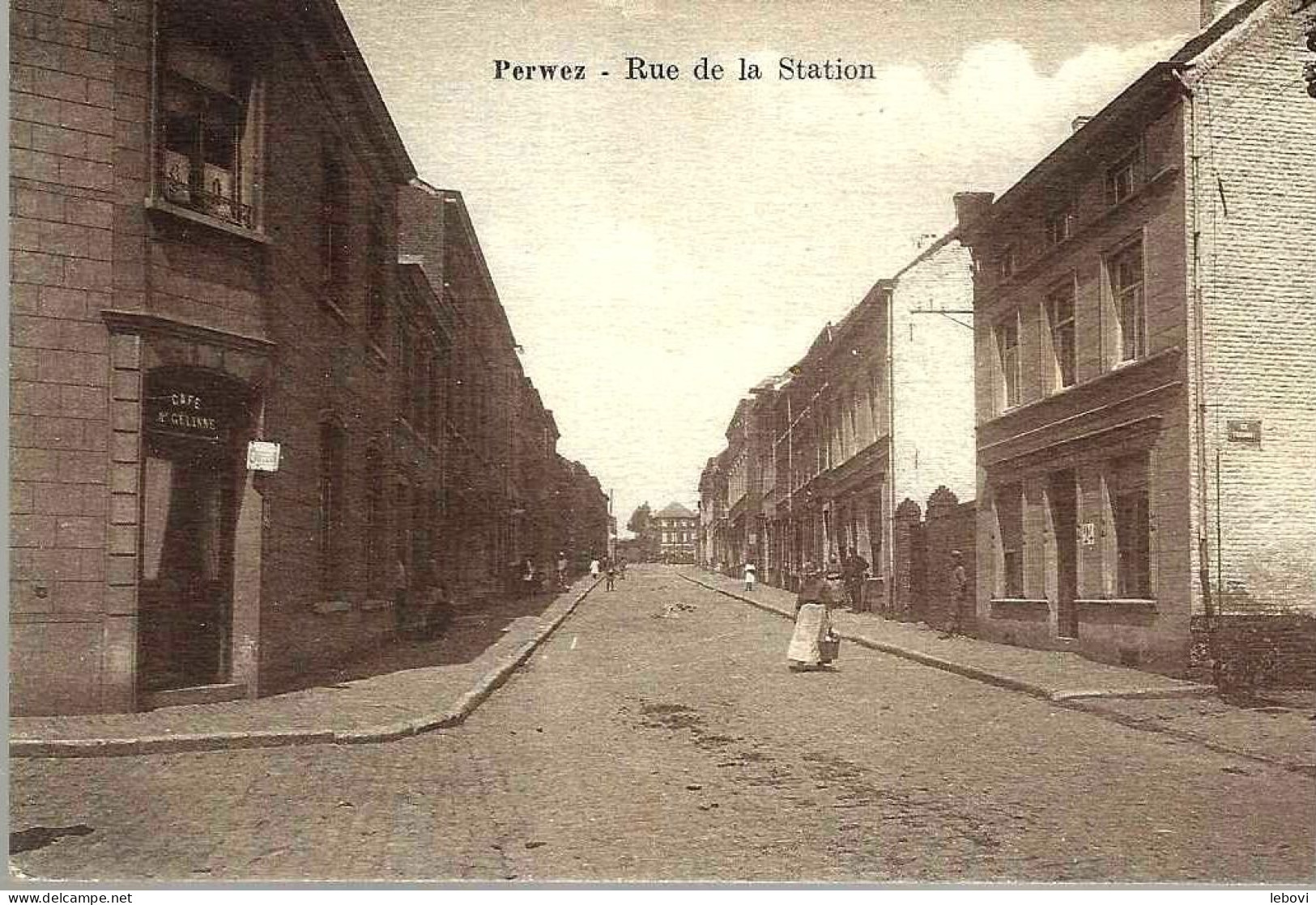 PERWEZ « Rue De La Station» (1926) - Perwez