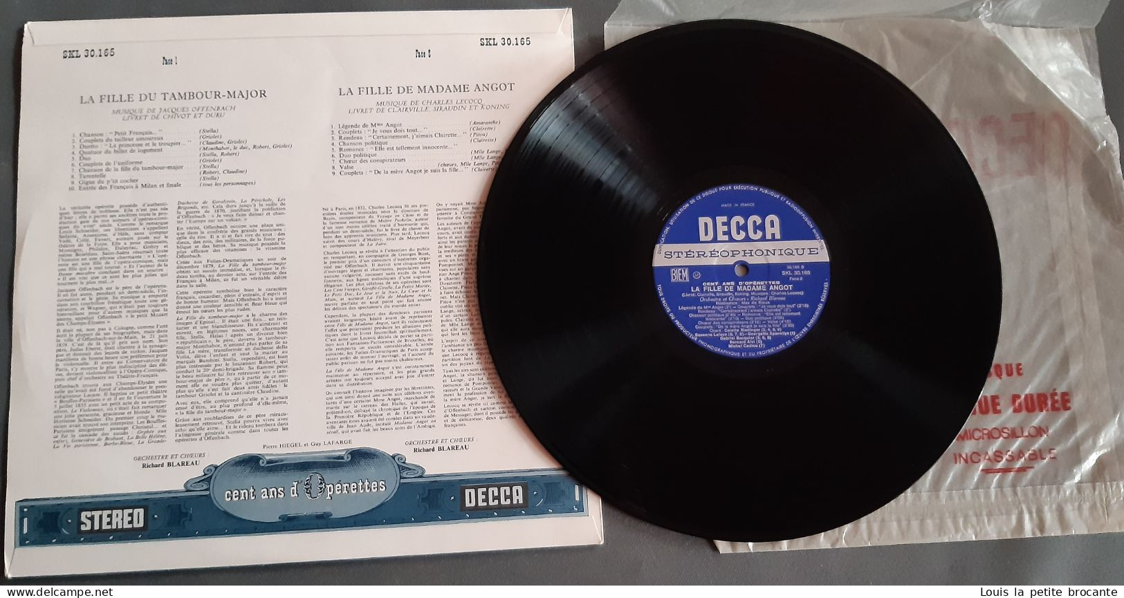 Coffret de 9 disques sur 10, "Cents ans d'Opérettes", DECCA , Sélection du Reader's Digest, 33tours stéréo,