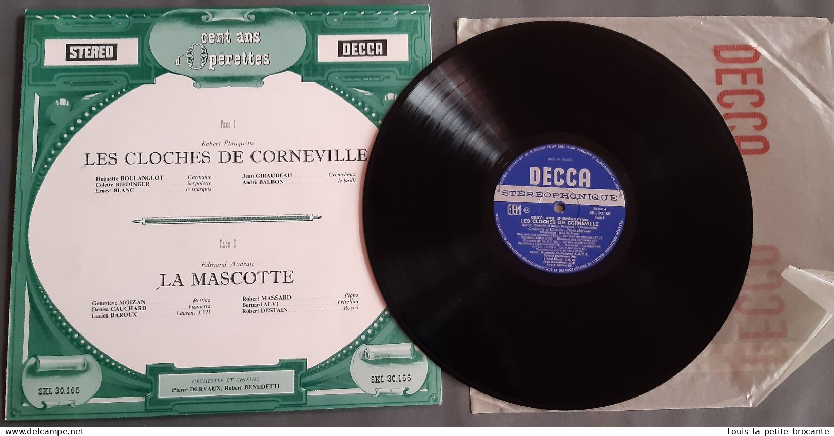 Coffret de 9 disques sur 10, "Cents ans d'Opérettes", DECCA , Sélection du Reader's Digest, 33tours stéréo,