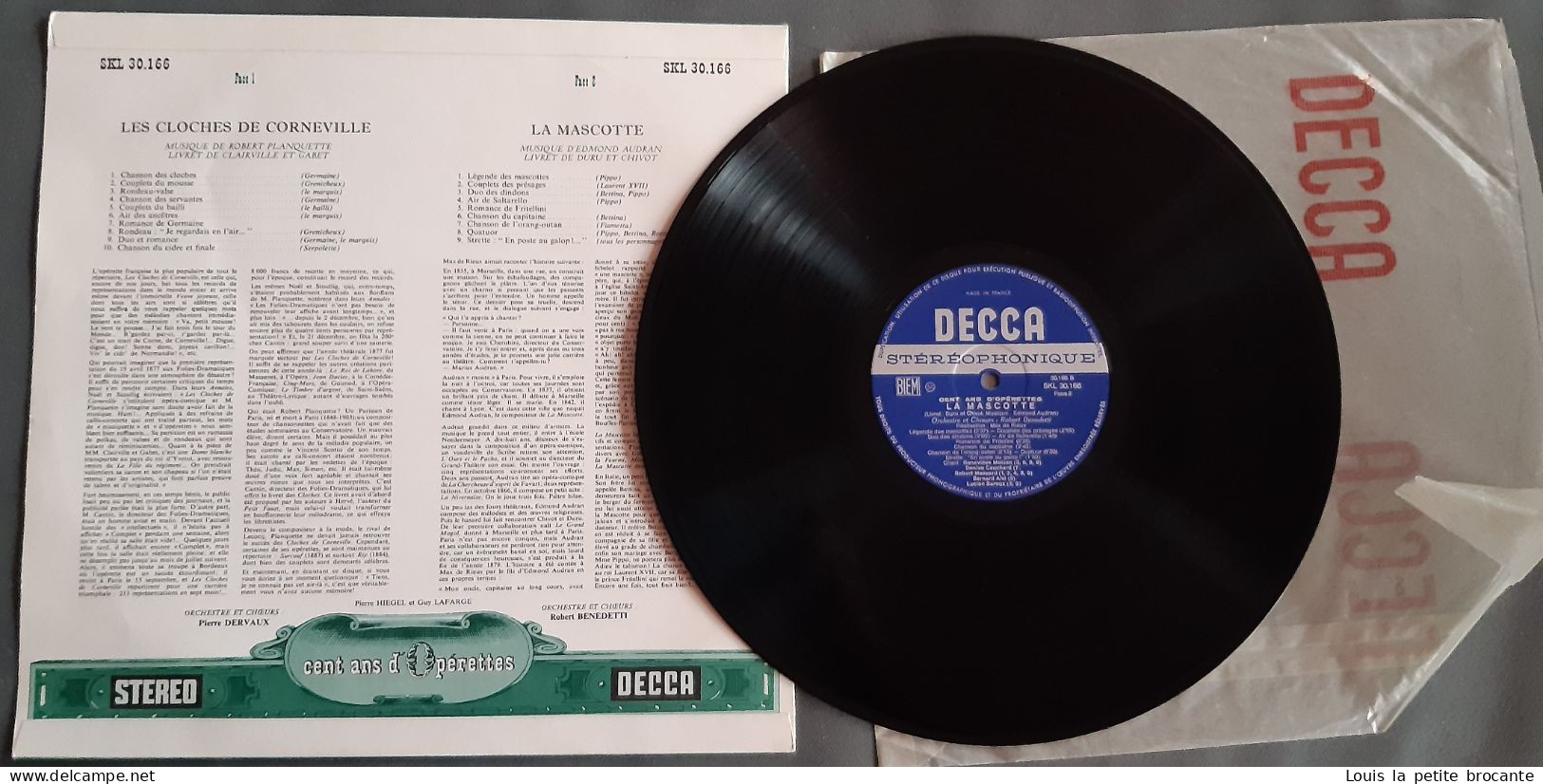 Coffret de 9 disques sur 10, "Cents ans d'Opérettes", DECCA , Sélection du Reader's Digest, 33tours stéréo,