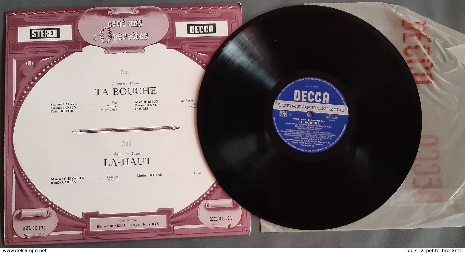 Coffret de 9 disques sur 10, "Cents ans d'Opérettes", DECCA , Sélection du Reader's Digest, 33tours stéréo,