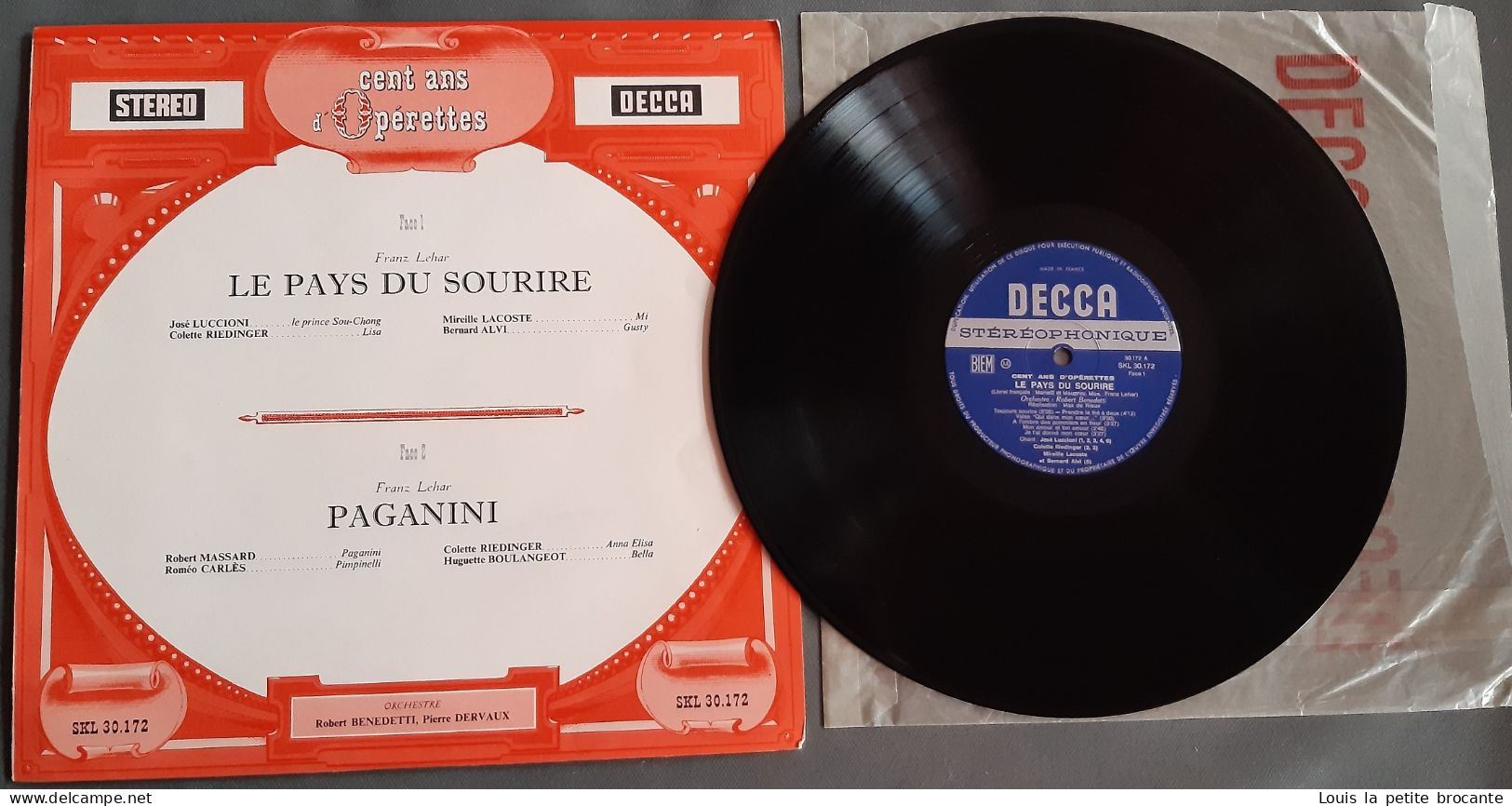 Coffret de 9 disques sur 10, "Cents ans d'Opérettes", DECCA , Sélection du Reader's Digest, 33tours stéréo,